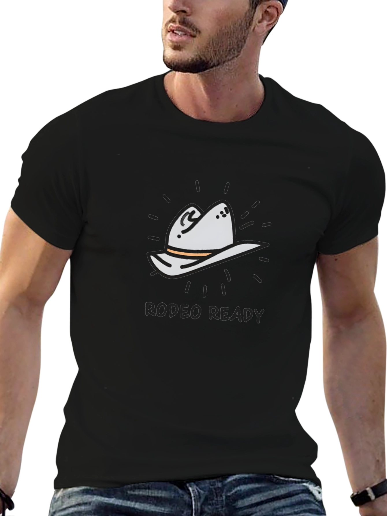 Rodeo Ready T-Shirt - Cowboy Hat Graphic Tee