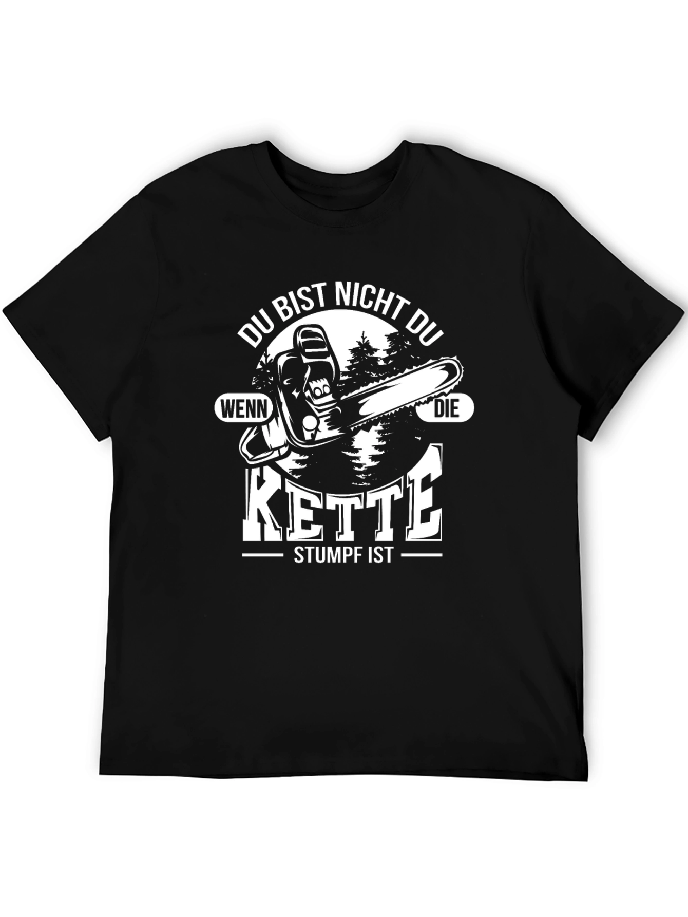 Funny Chainsaw Kette Stumpf T-Shirt