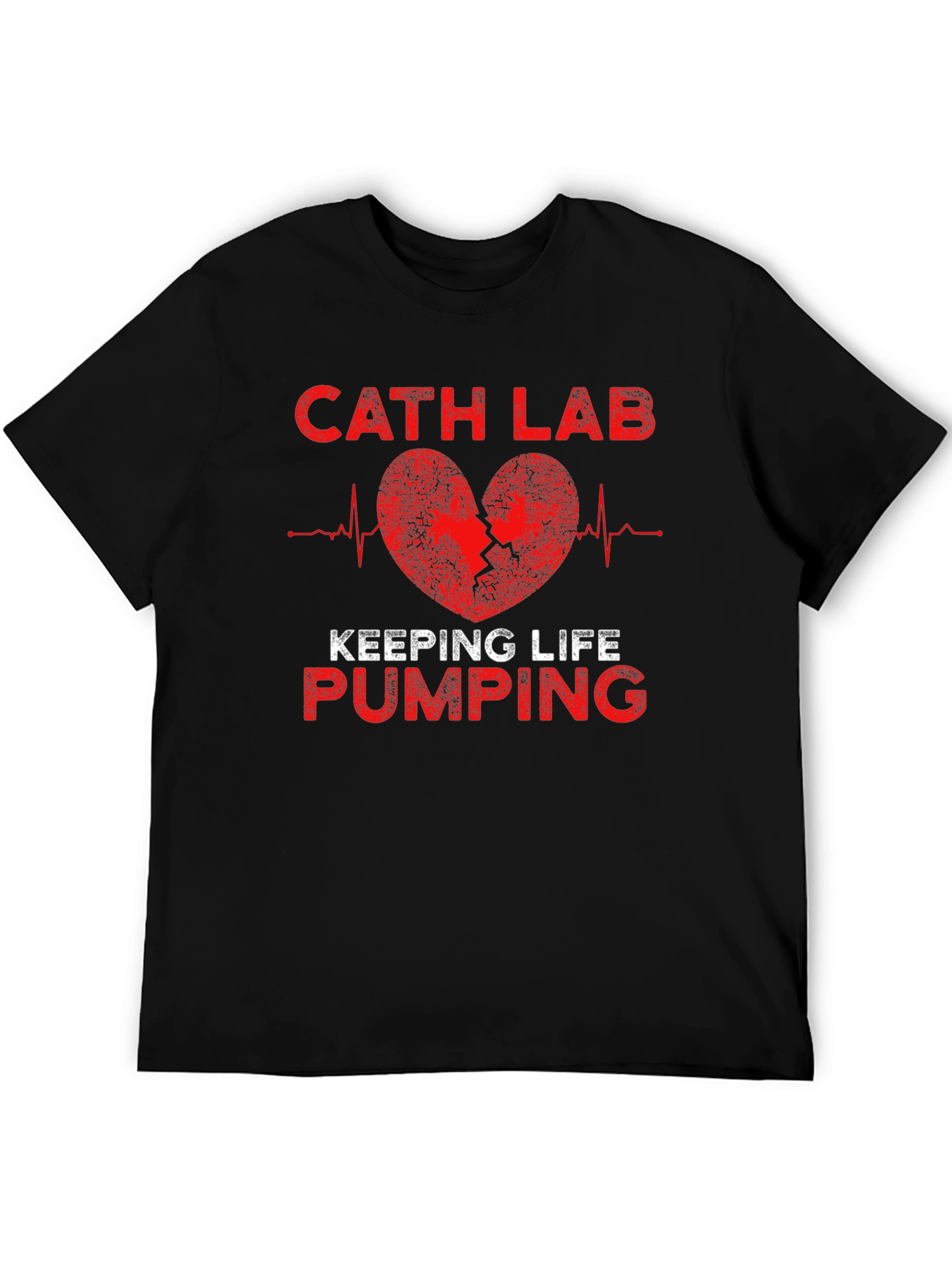 Cath Lab Heartbeat T-Shirt - Keeping Life Pumping