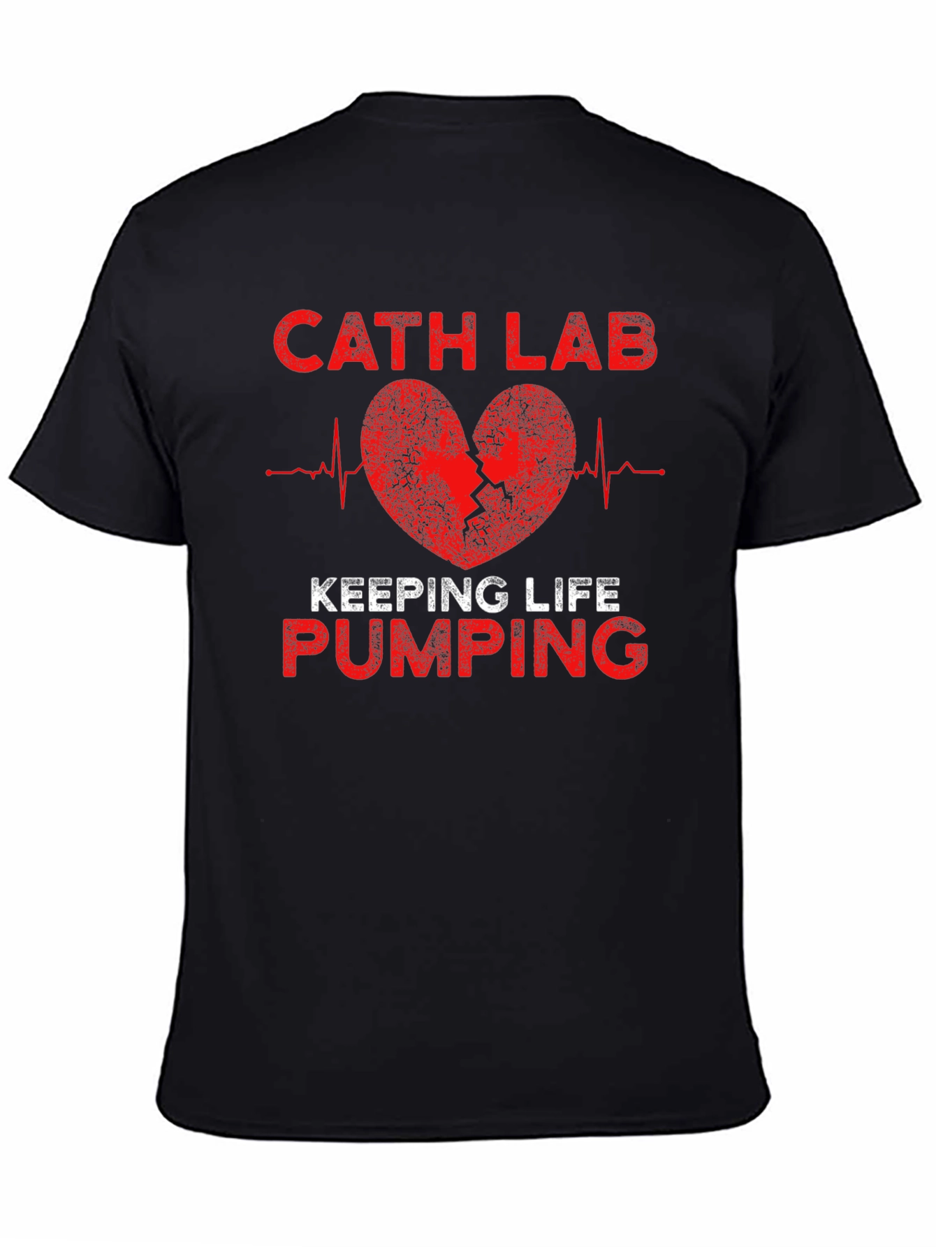Cath Lab Heartbeat T-Shirt - Keeping Life Pumping