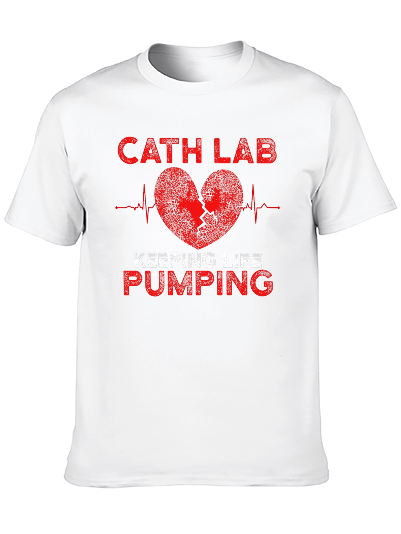 Cath Lab Heartbeat T-Shirt - Keeping Life Pumping
