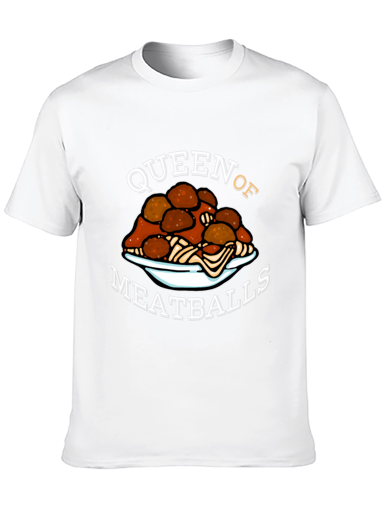 Queen of Meatballs T-Shirt - Funny Foodie Tee