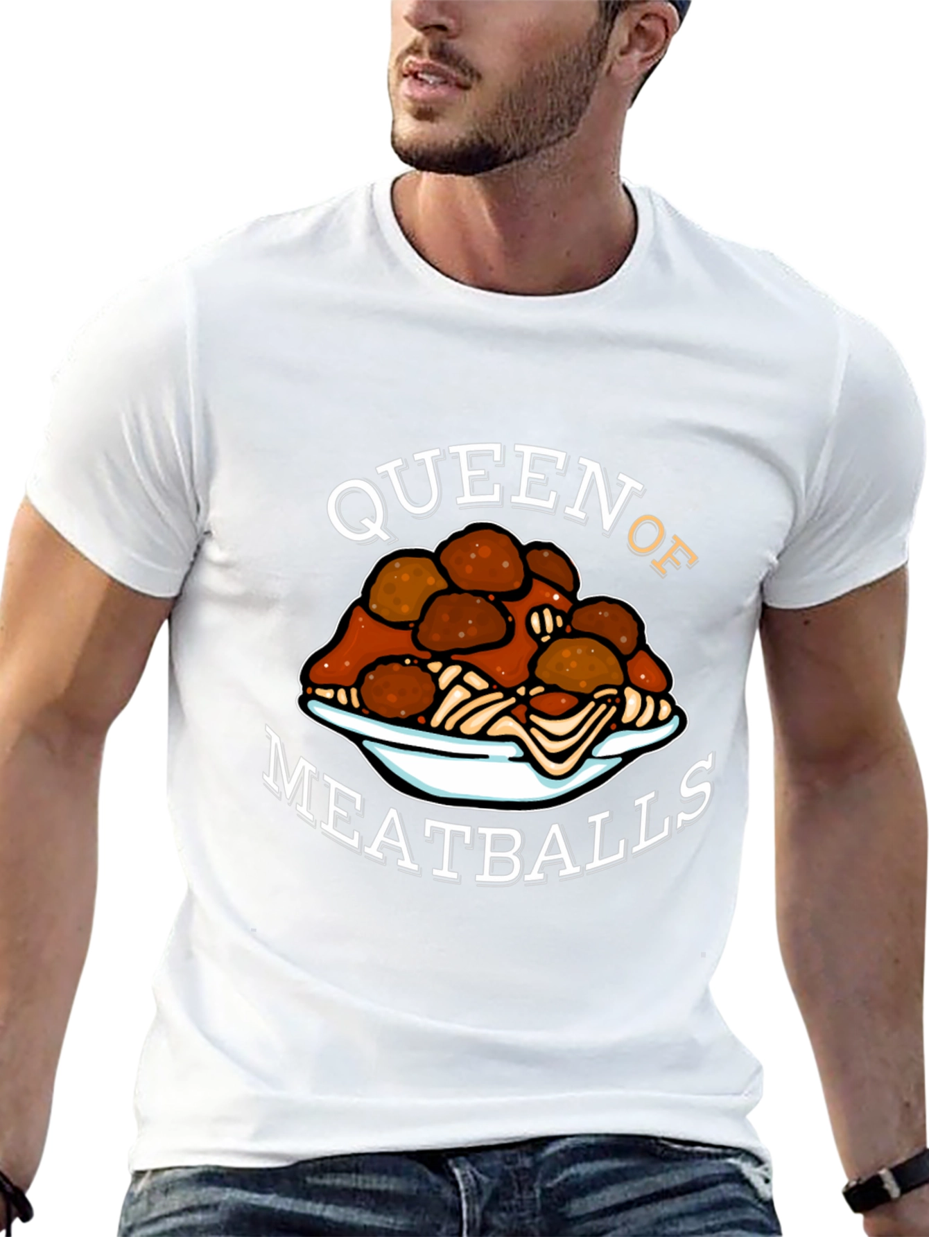 Queen of Meatballs T-Shirt - Funny Foodie Tee