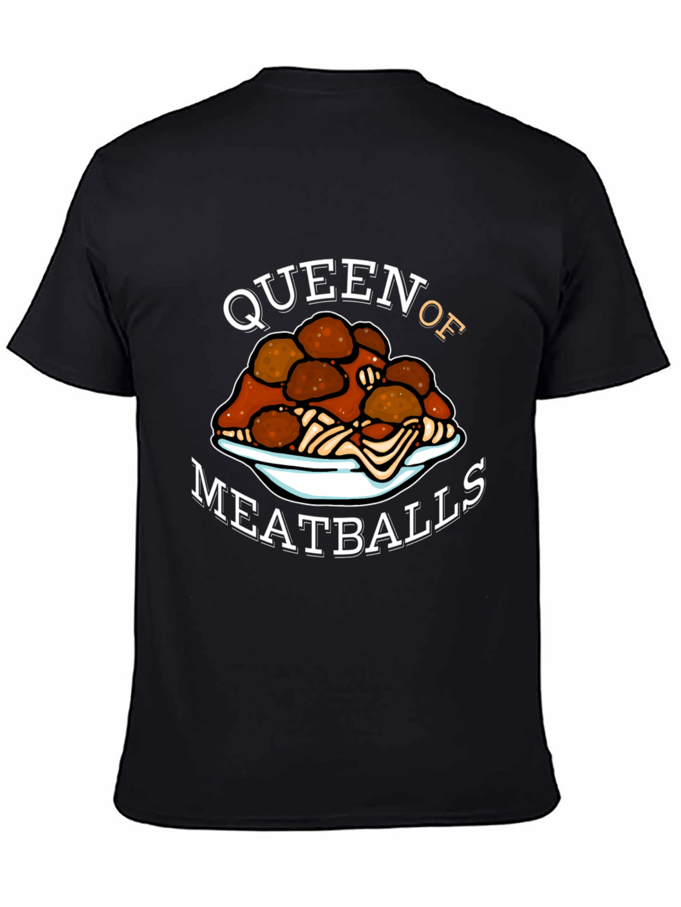 Queen of Meatballs T-Shirt - Funny Foodie Tee