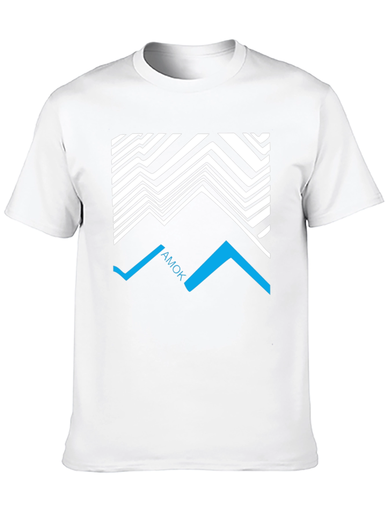 Geometric AMOK Graphic Tee - Black