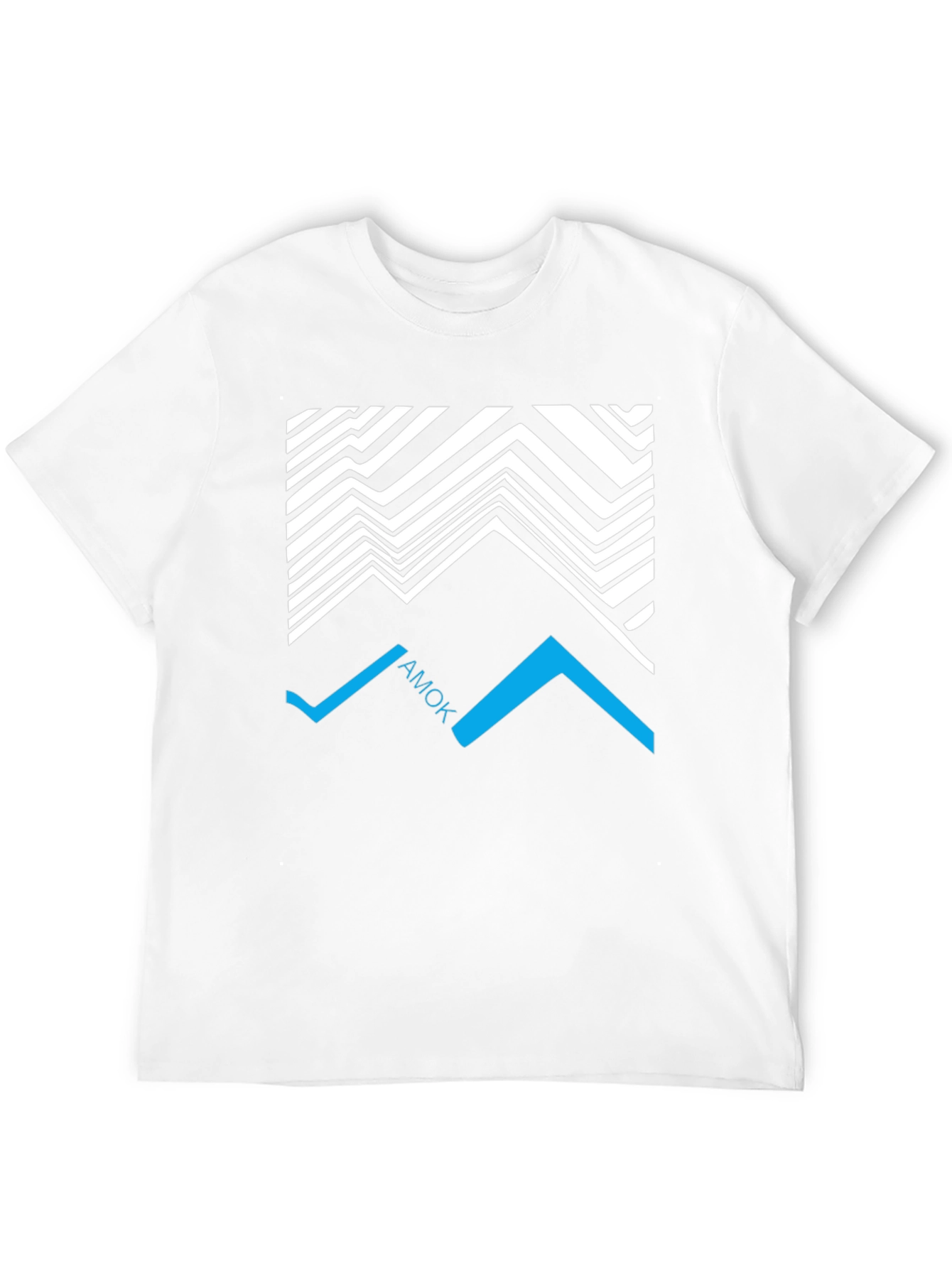 Geometric AMOK Graphic Tee - Black