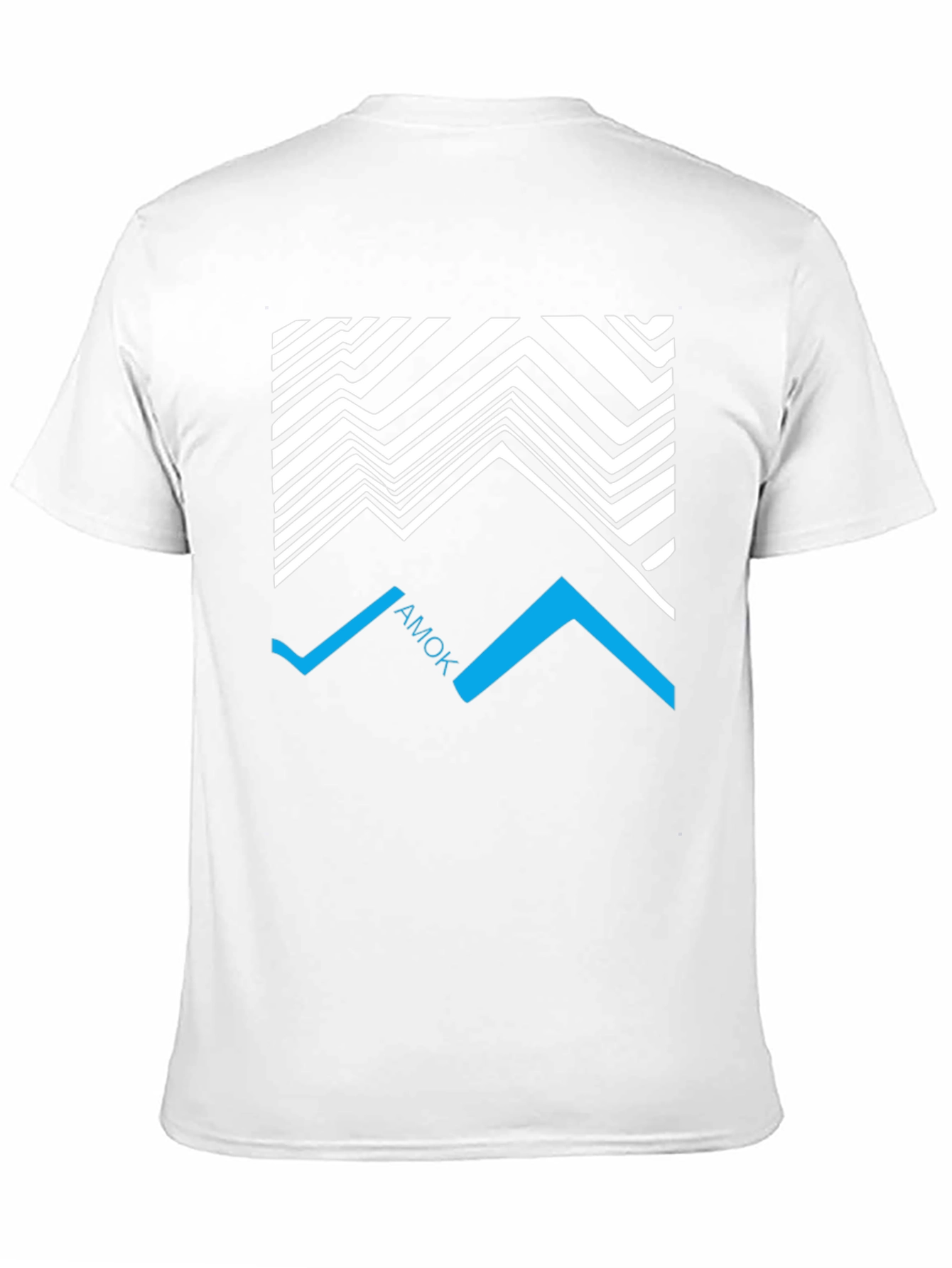 Geometric AMOK Graphic Tee - Black