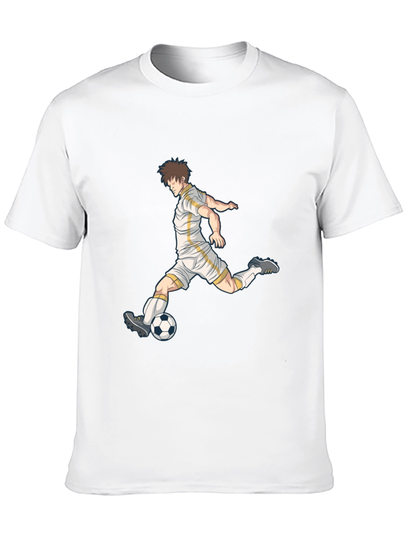 Soccer Player Graphic Black T-Shirt