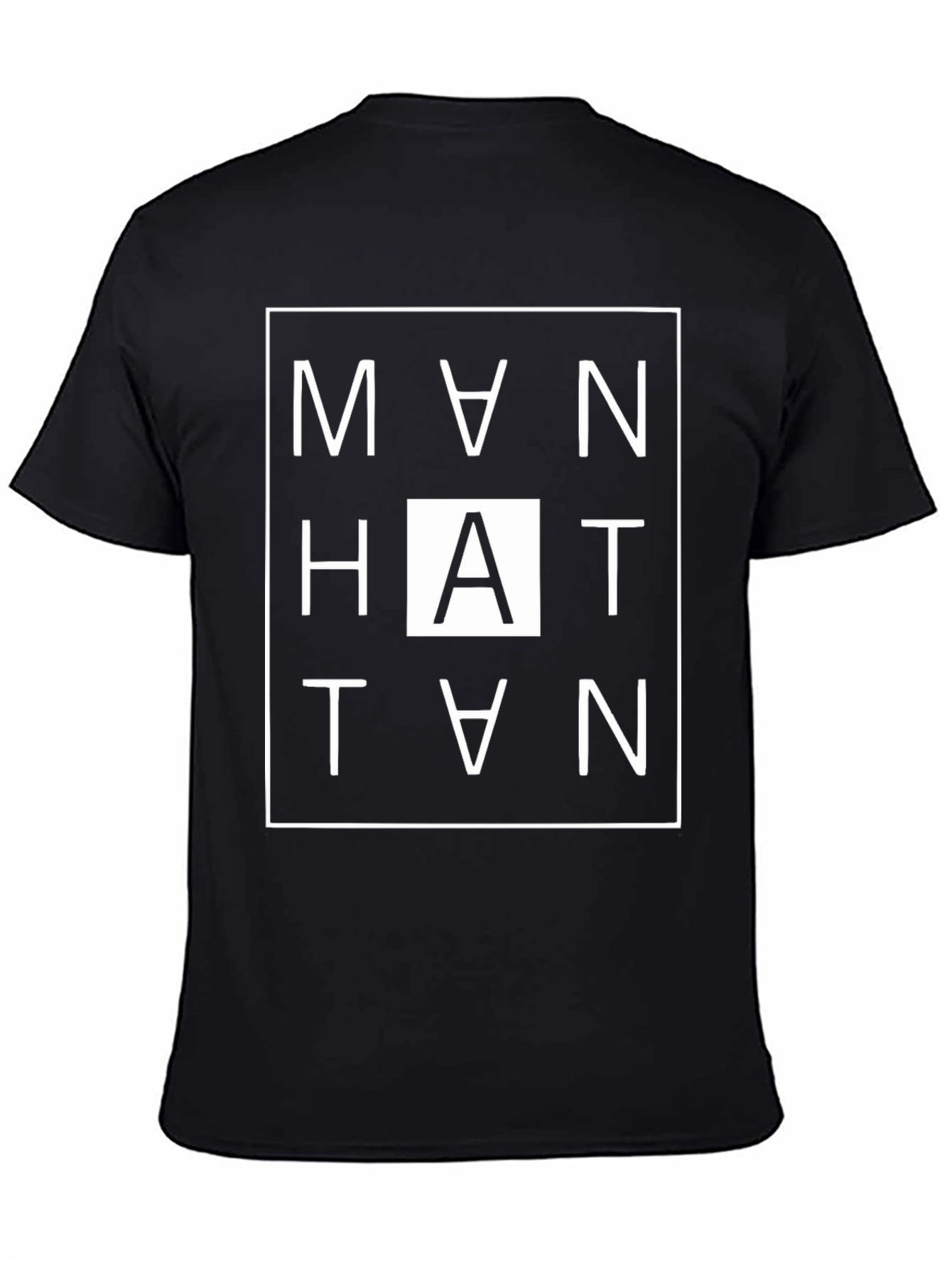 Manhattan Graphic Tee - Modern Black T-Shirt