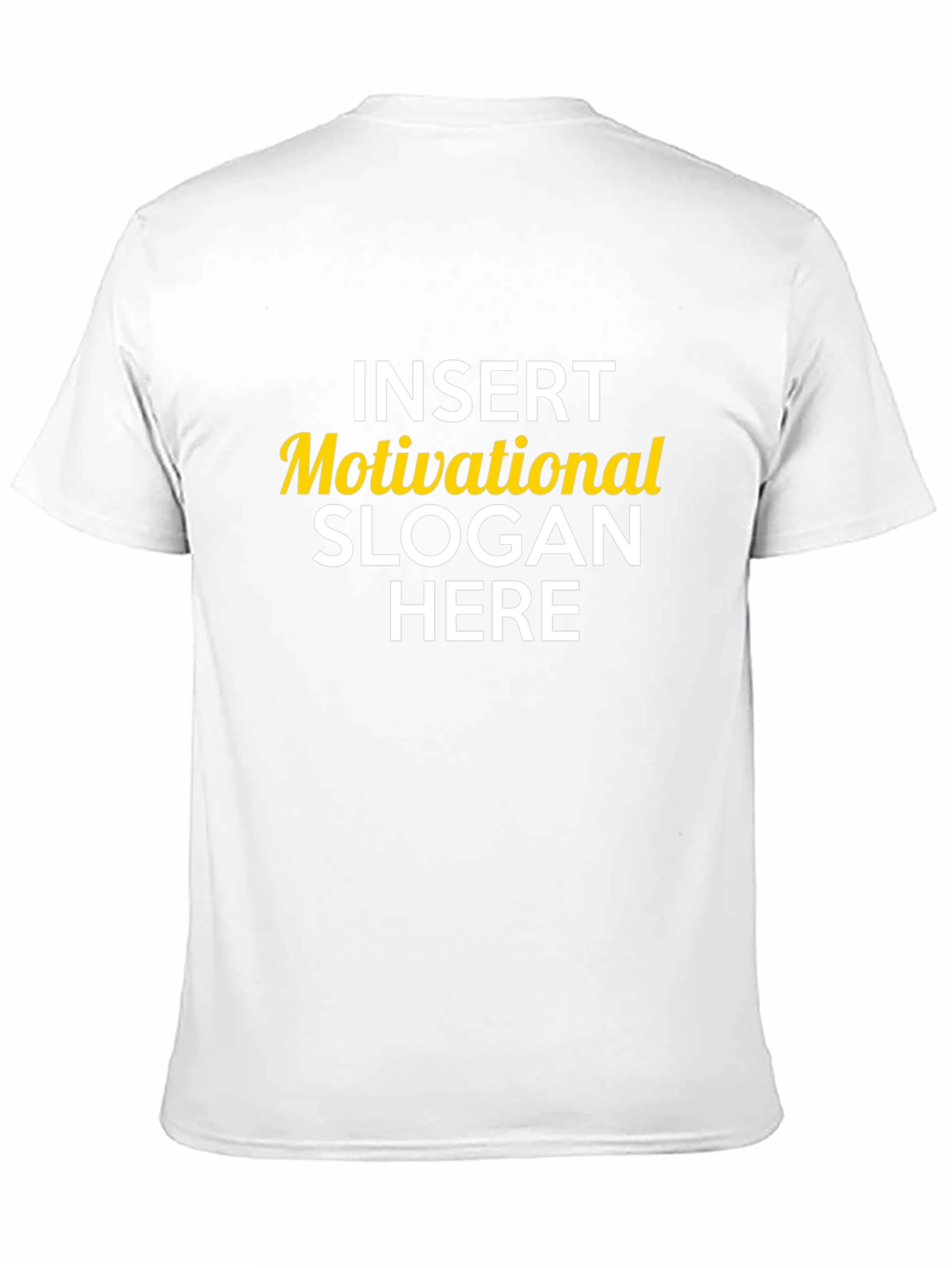 Motivational Slogan Graphic Tee - Black Cotton