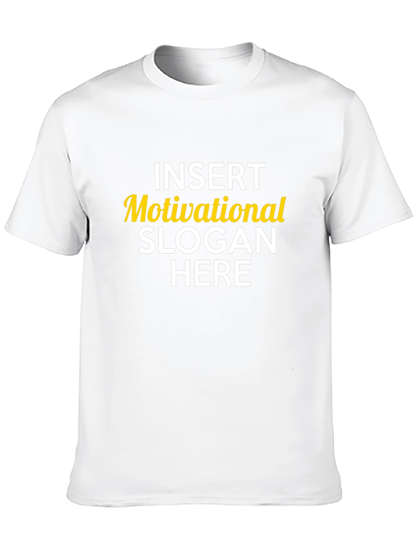 Motivational Slogan Graphic Tee - Black Cotton