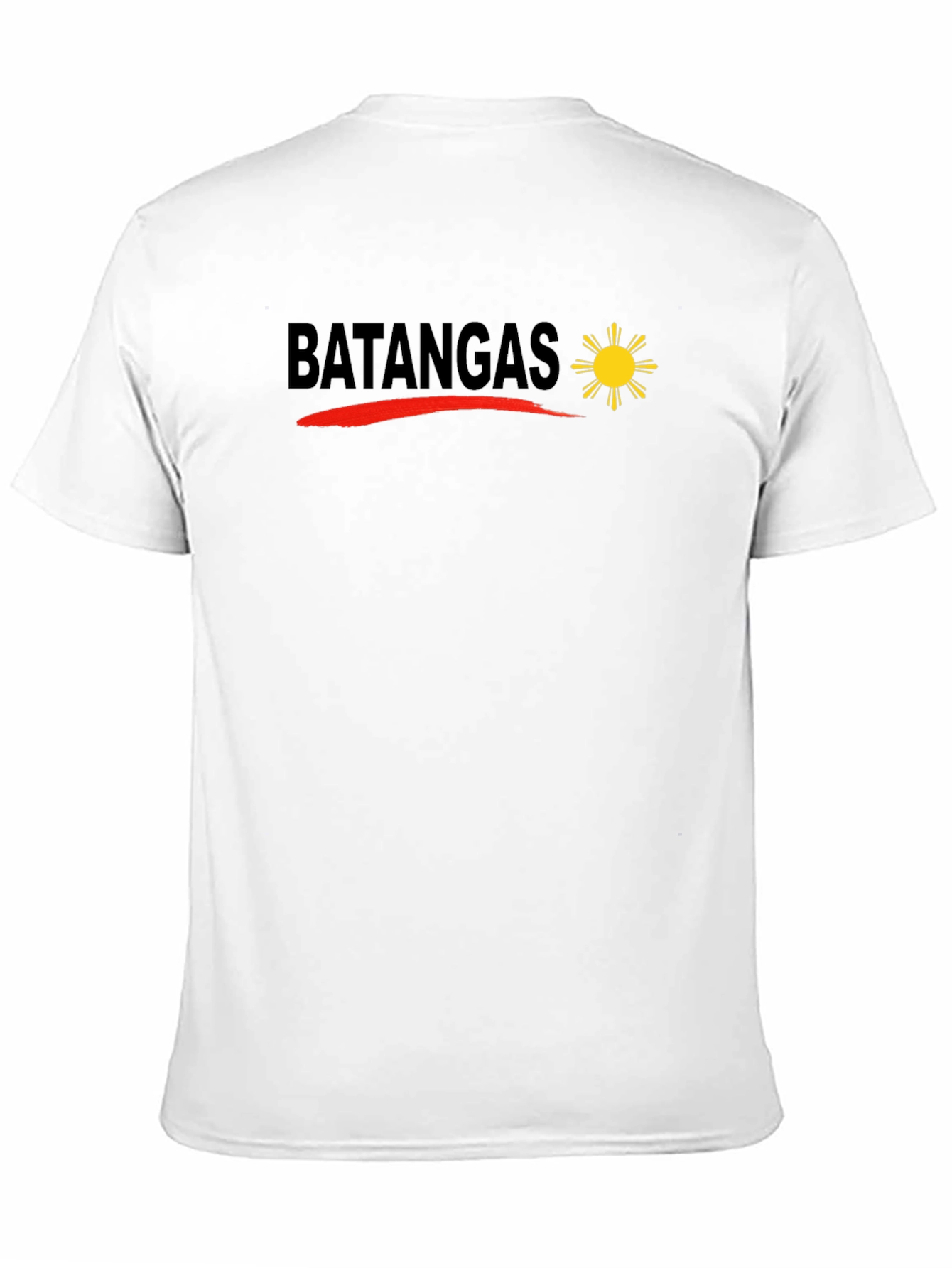 Batangas T-Shirt - Philippines Sun Design Black Tee