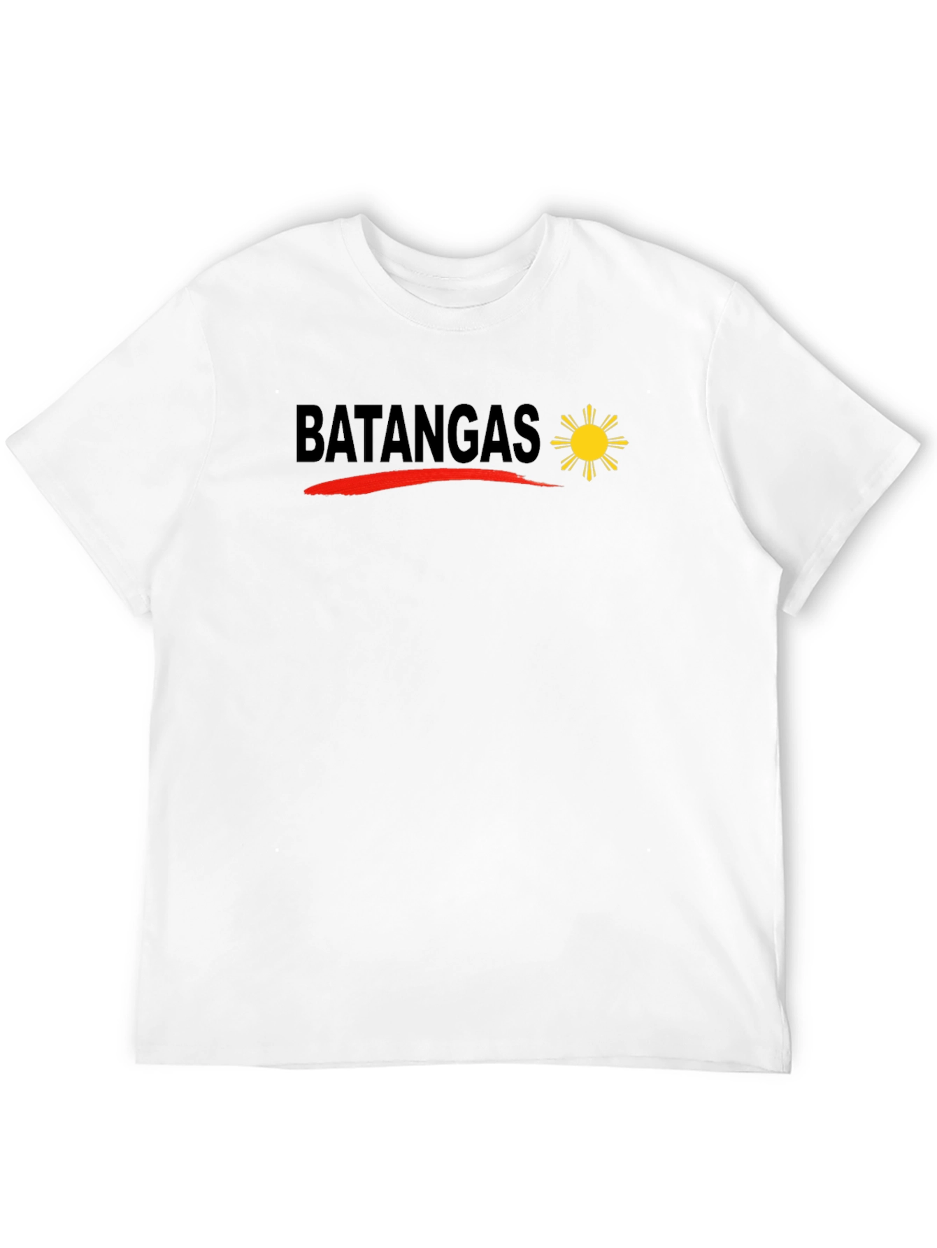 Batangas T-Shirt - Philippines Sun Design Black Tee