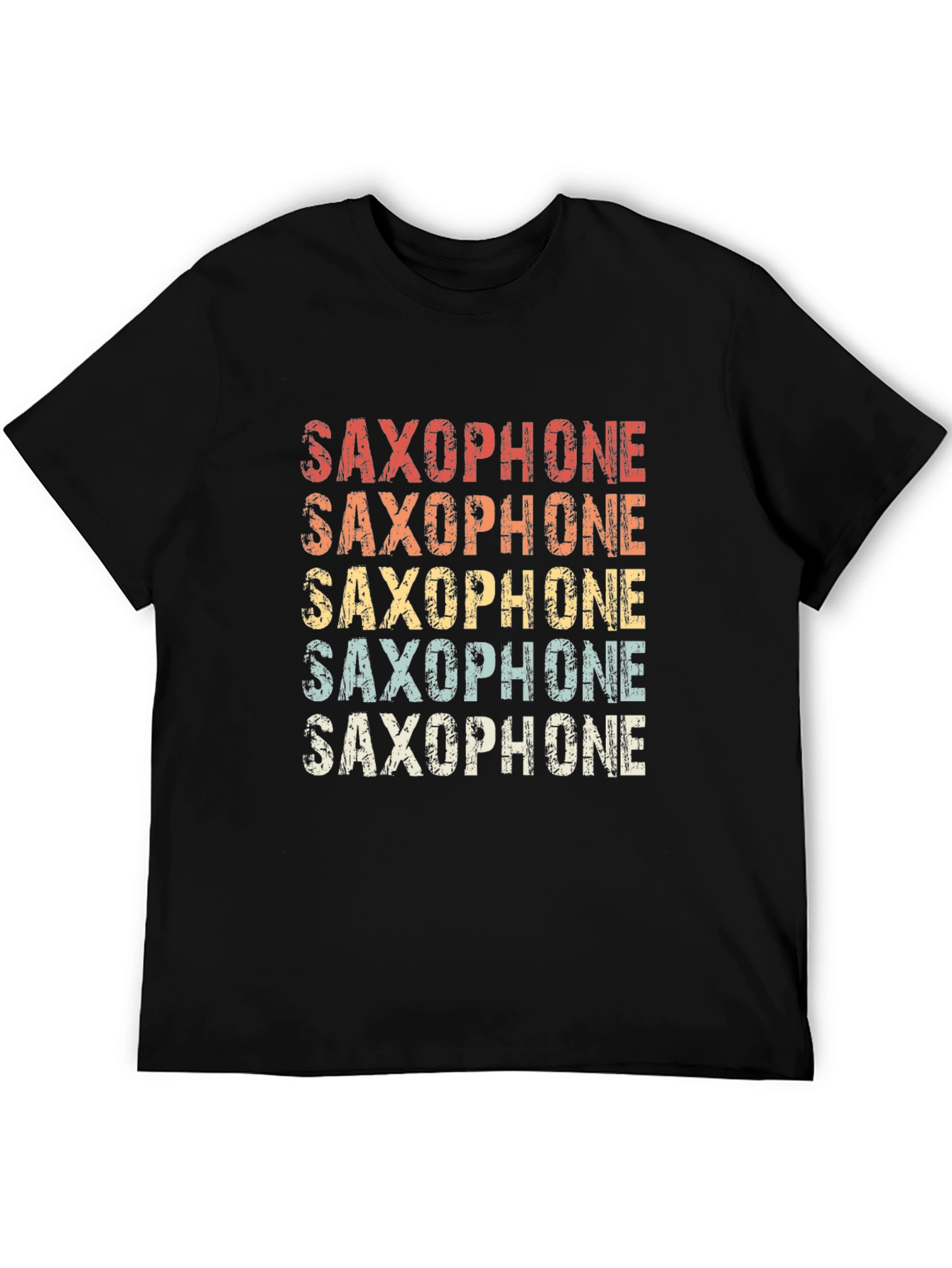 Retro Saxophone T-Shirt - Musical Instrument Tee