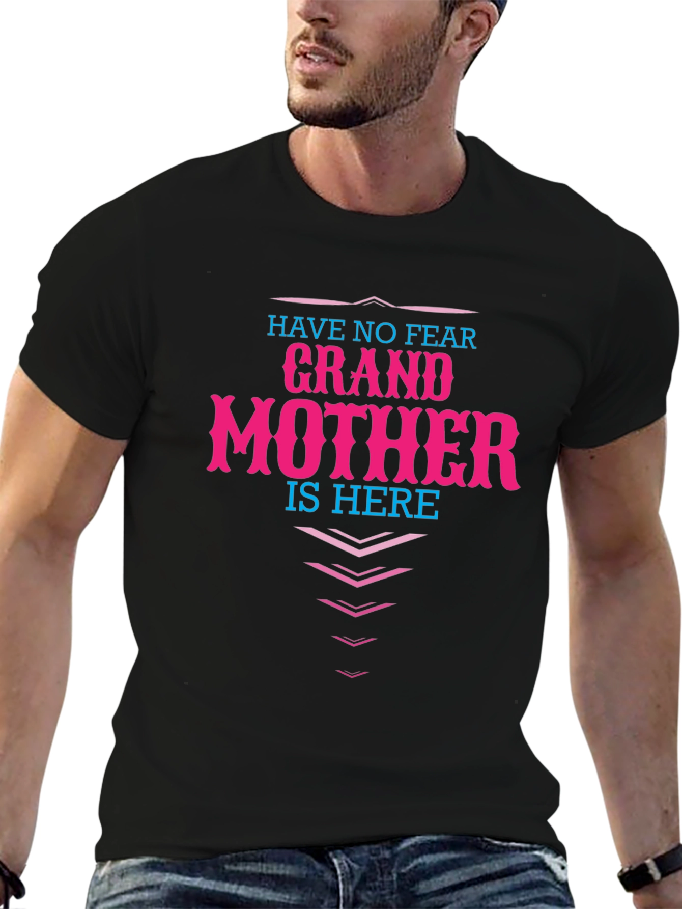 Grandmother Here T-Shirt - Novelty Family Apparel