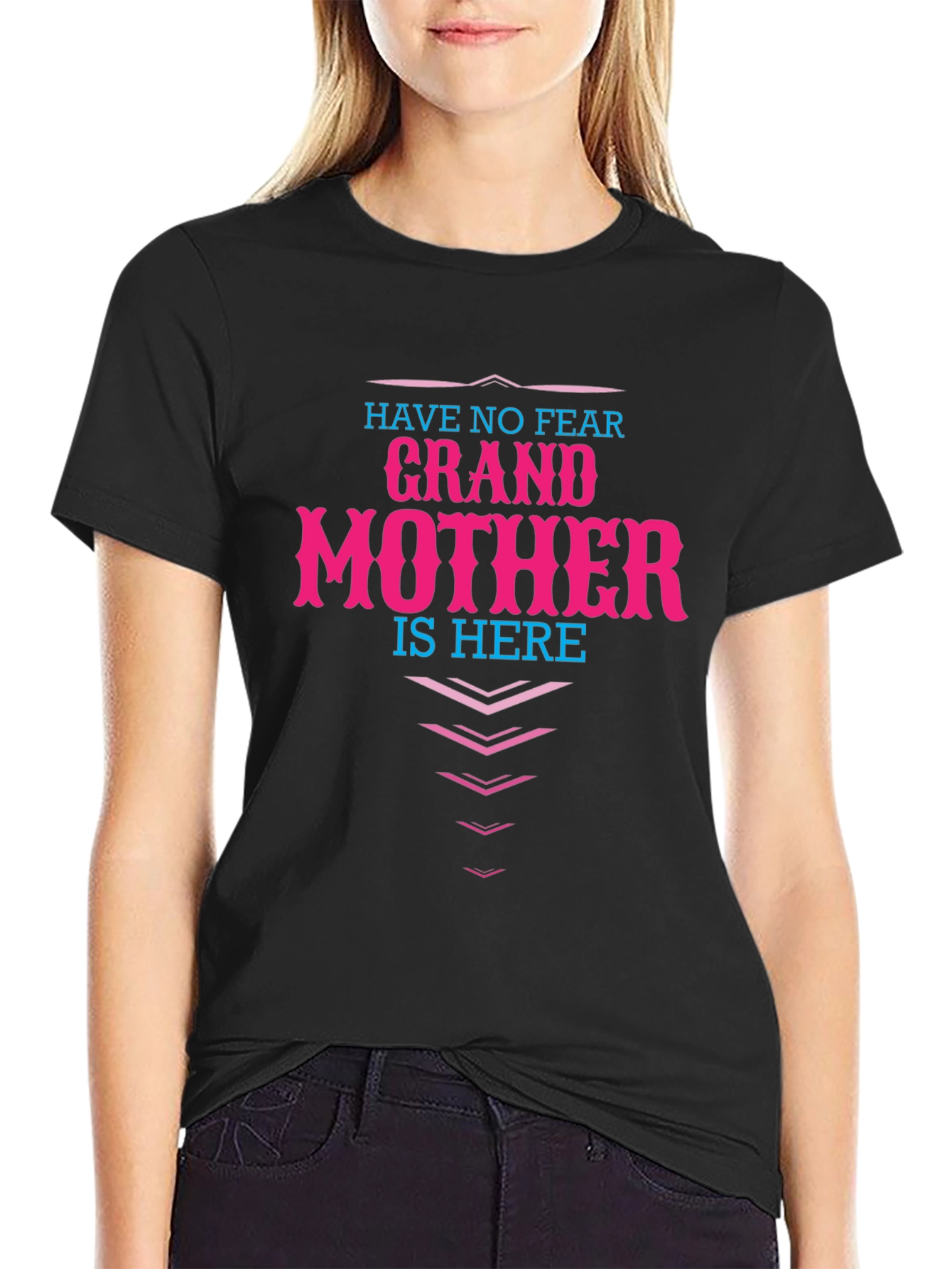 Grandmother Here T-Shirt - Novelty Family Apparel
