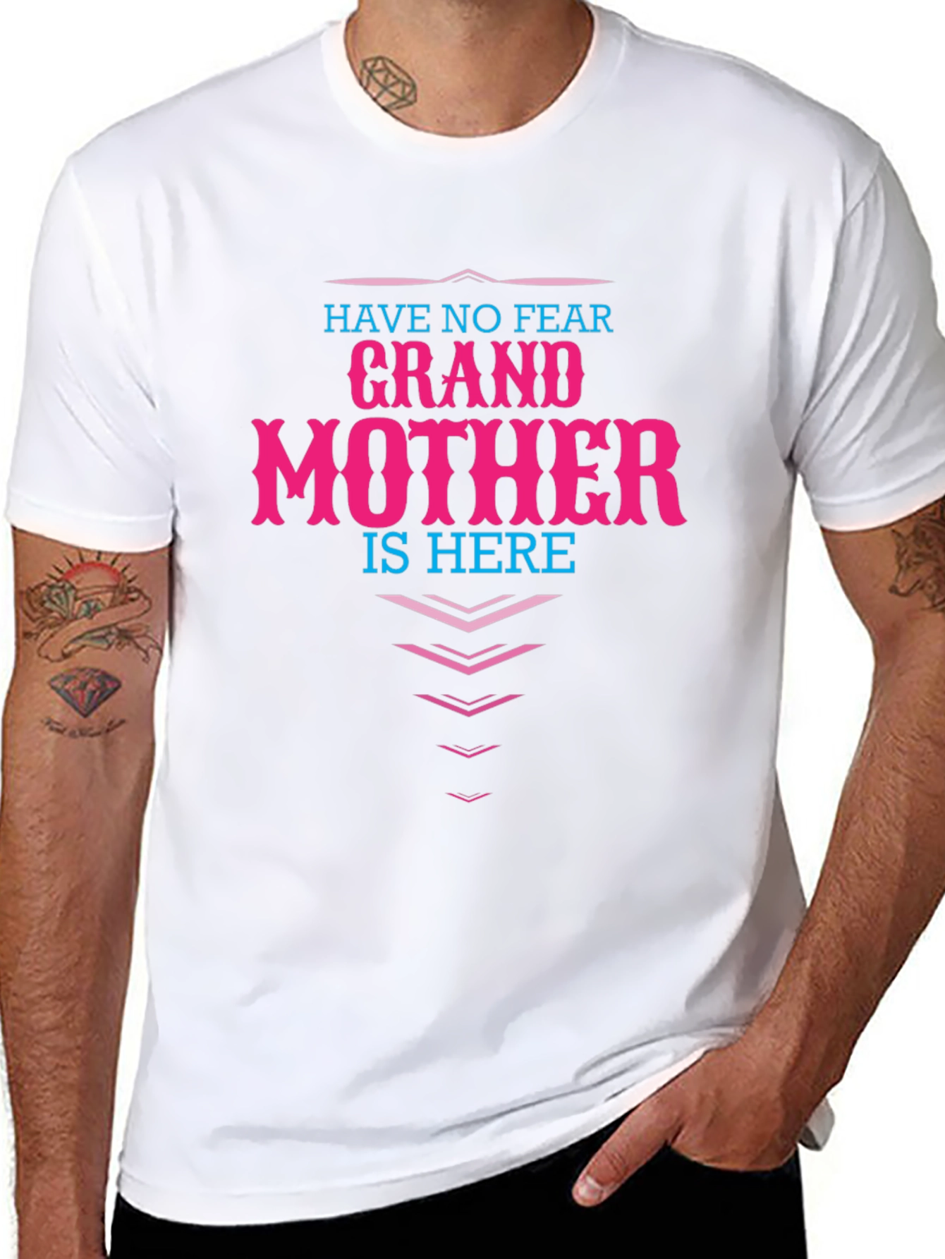 Grandmother Here T-Shirt - Novelty Family Apparel