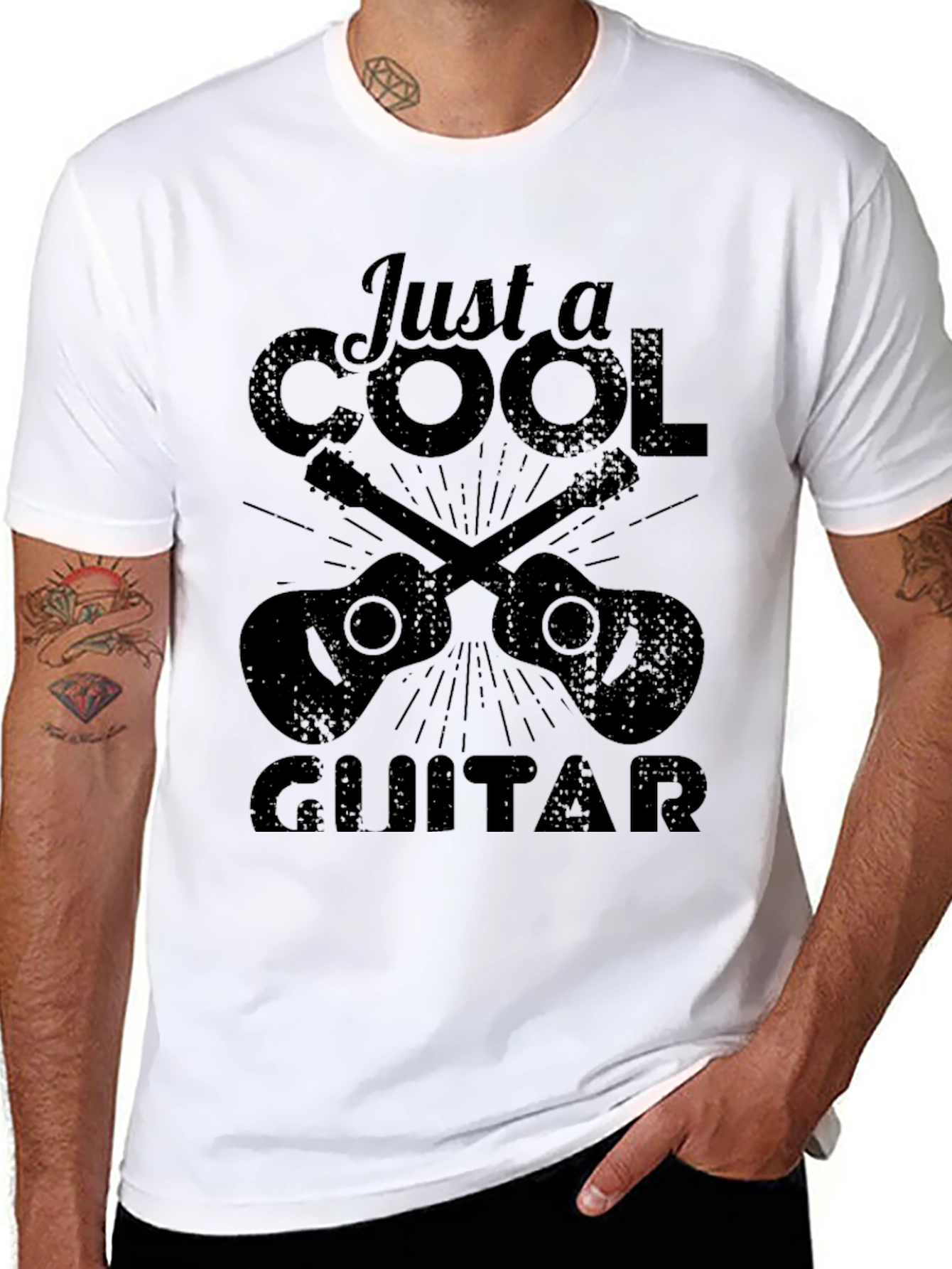 Cool Guitar Graphic T-Shirt - Music Lover Tee