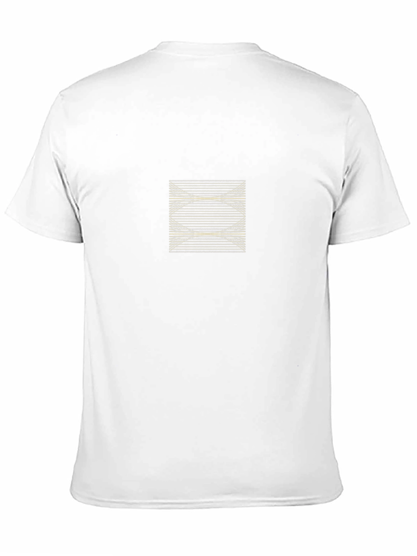 Modern Geometric Line Art Black T-Shirt