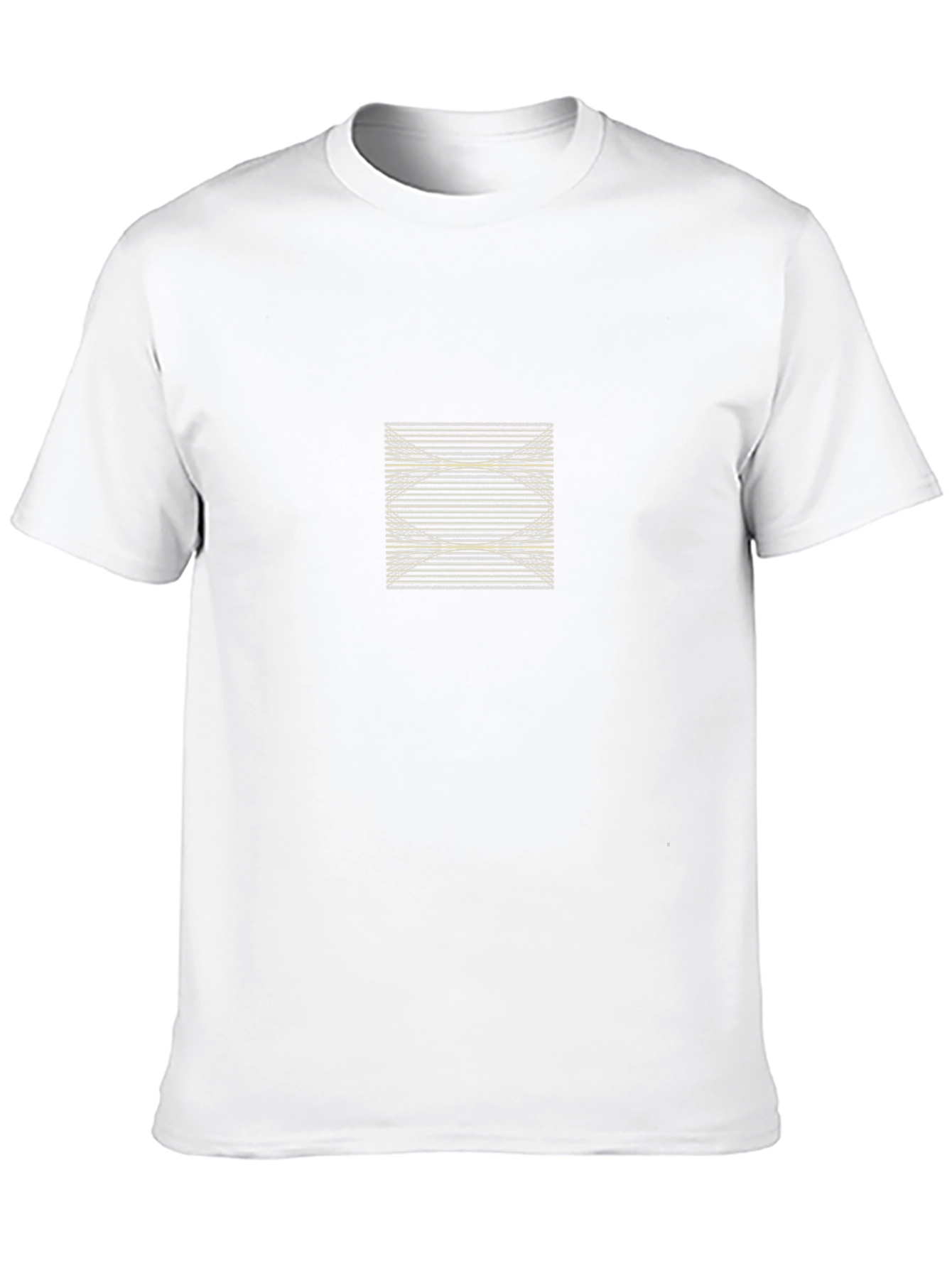 Modern Geometric Line Art Black T-Shirt