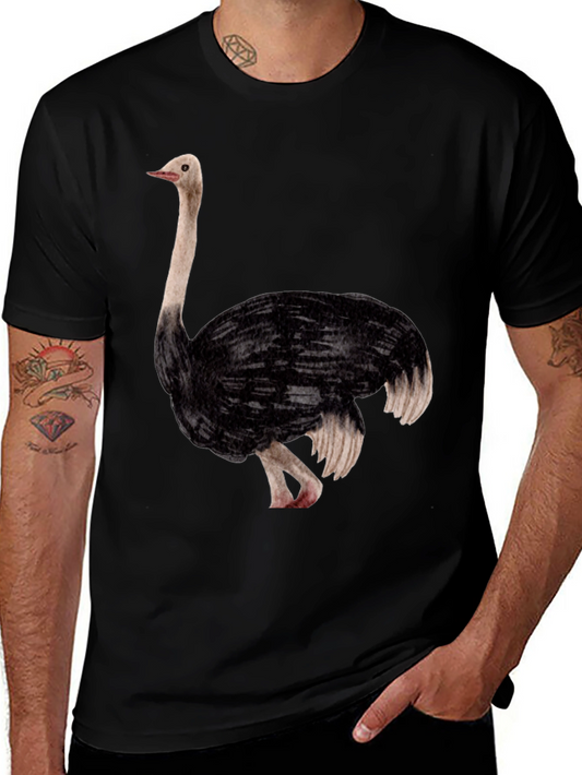 Ostrich Graphic Tee - Unique Animal Design