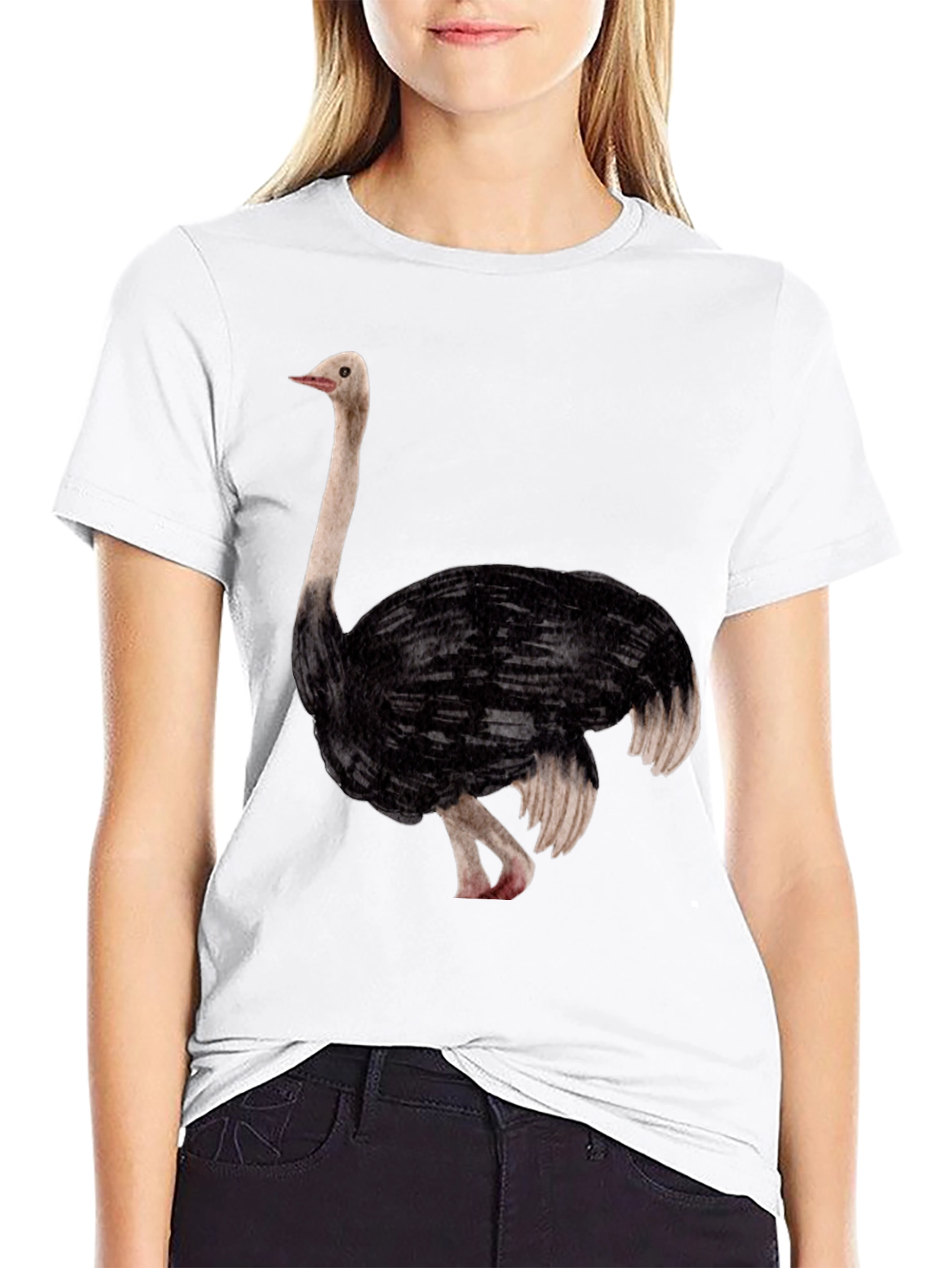 Ostrich Graphic Tee - Unique Animal Design