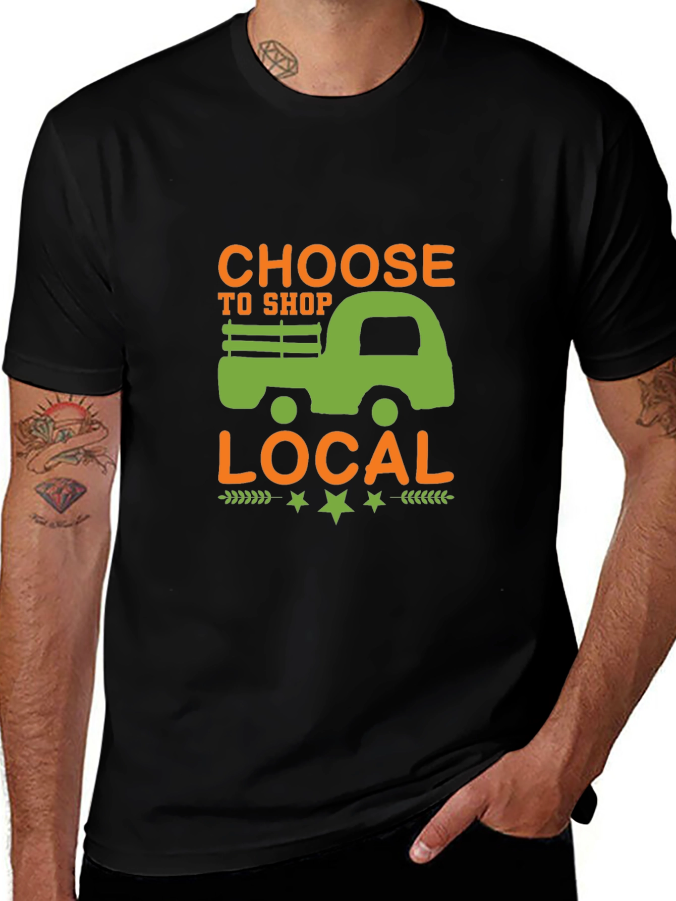 Shop Local Graphic Tee - Black