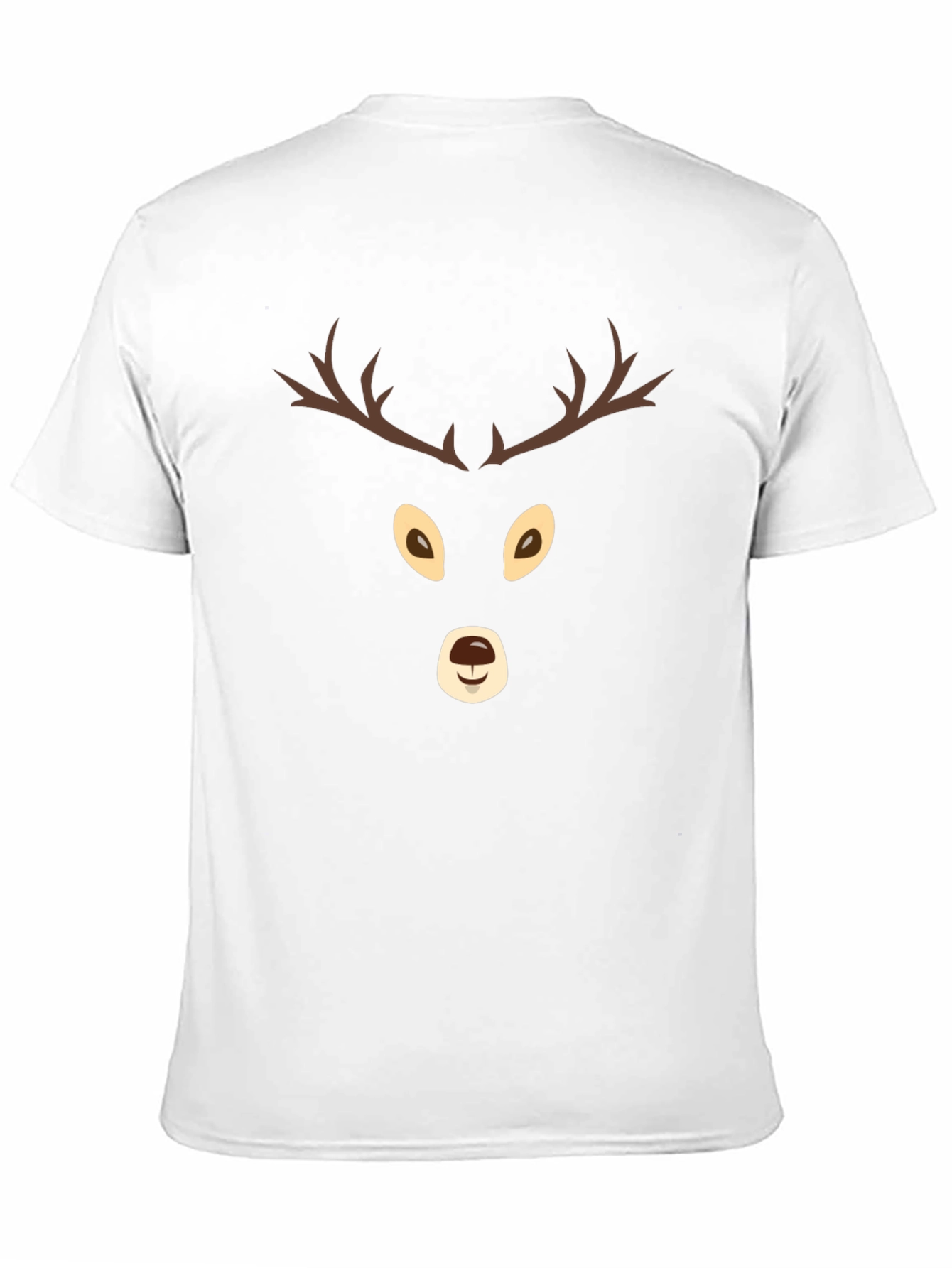 Festive Reindeer Graphic Tee - Holiday Spirit