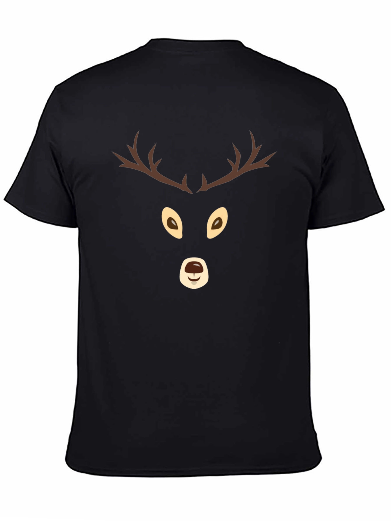 Festive Reindeer Graphic Tee - Holiday Spirit