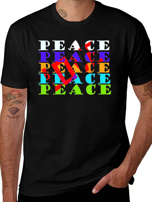 Peace Graphic Tee - Bold Statement Soft Cotton