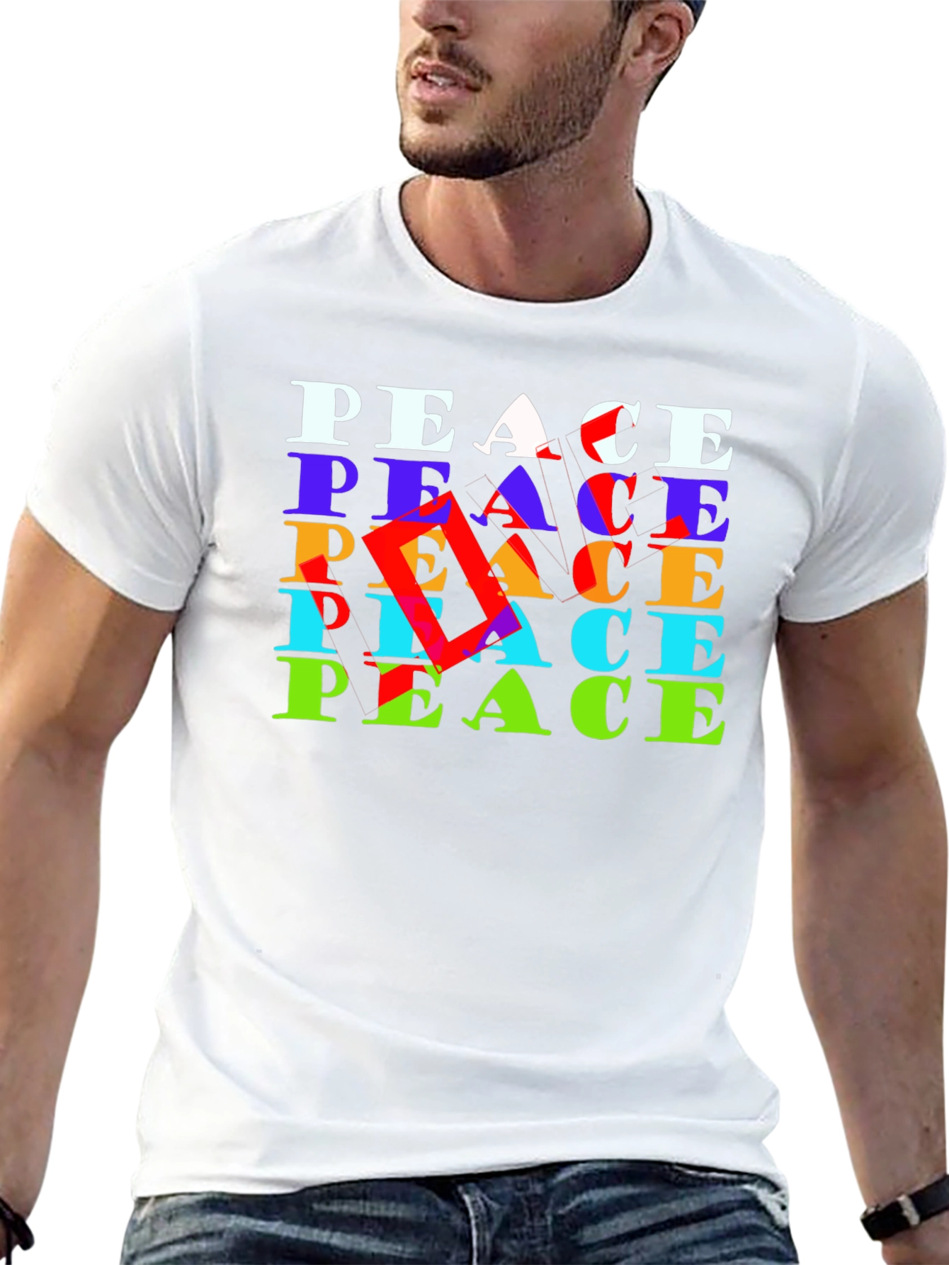 Peace Graphic Tee - Bold Statement Soft Cotton