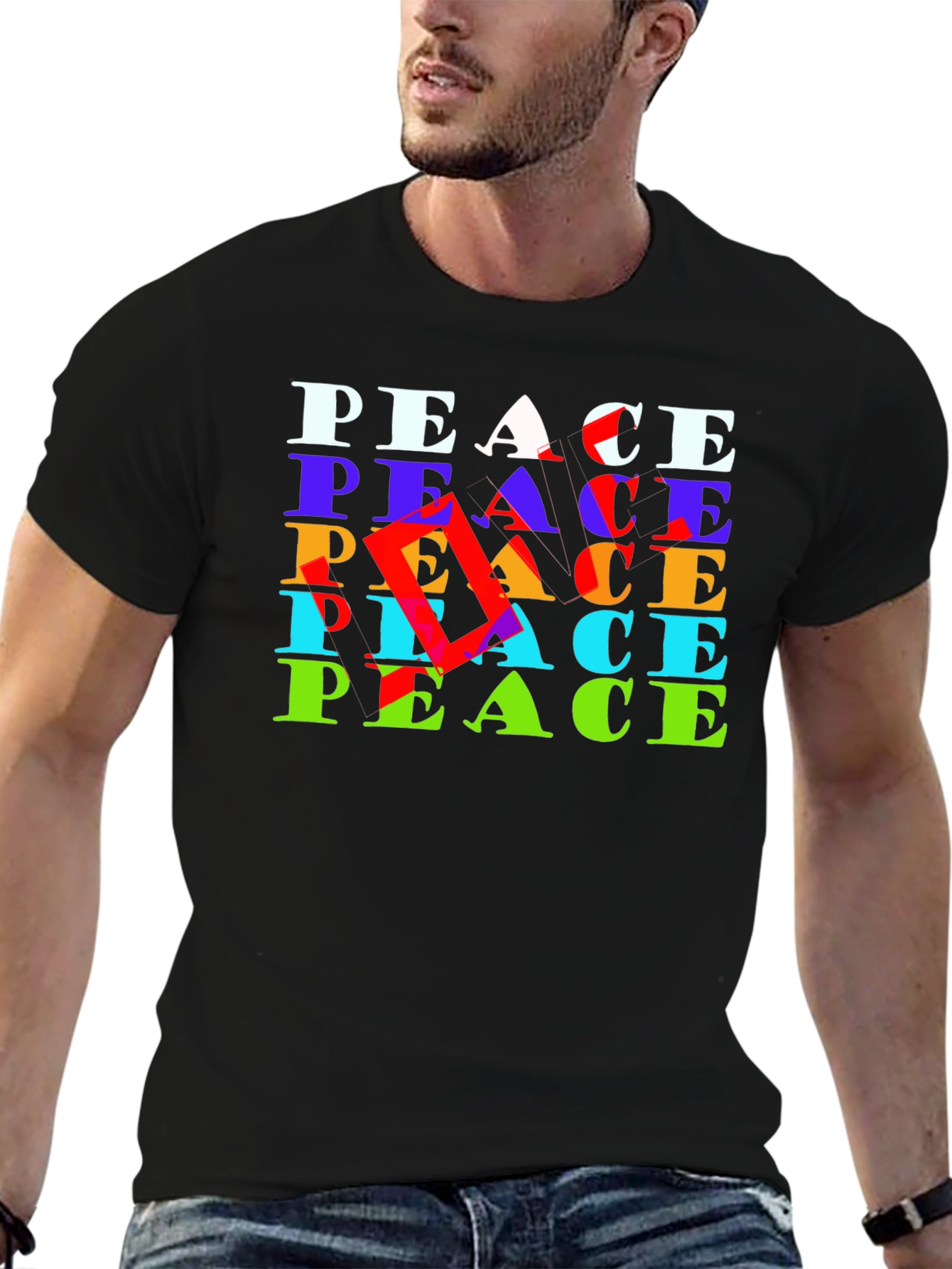 Peace Graphic Tee - Bold Statement Soft Cotton