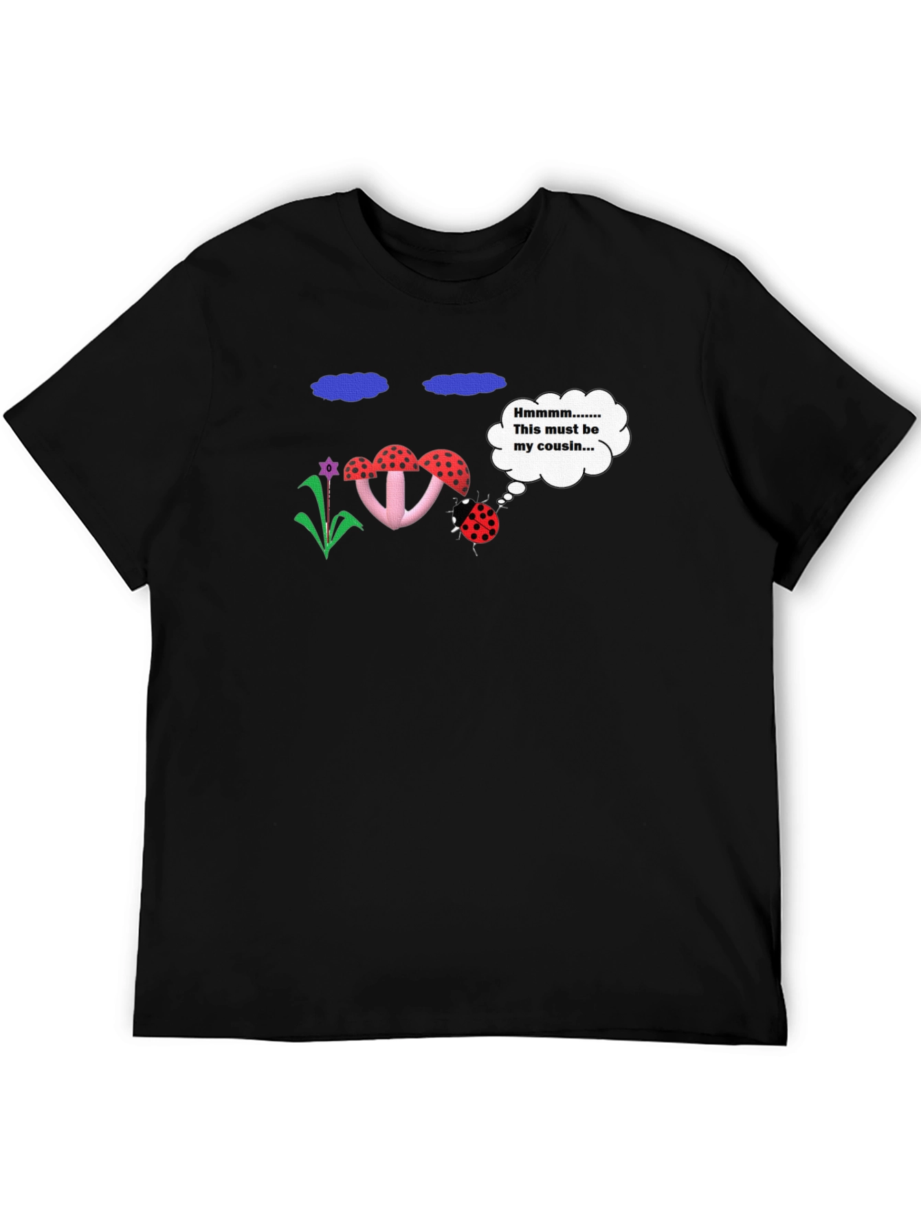 Whimsical Ladybug Cousin Graphic T-Shirt