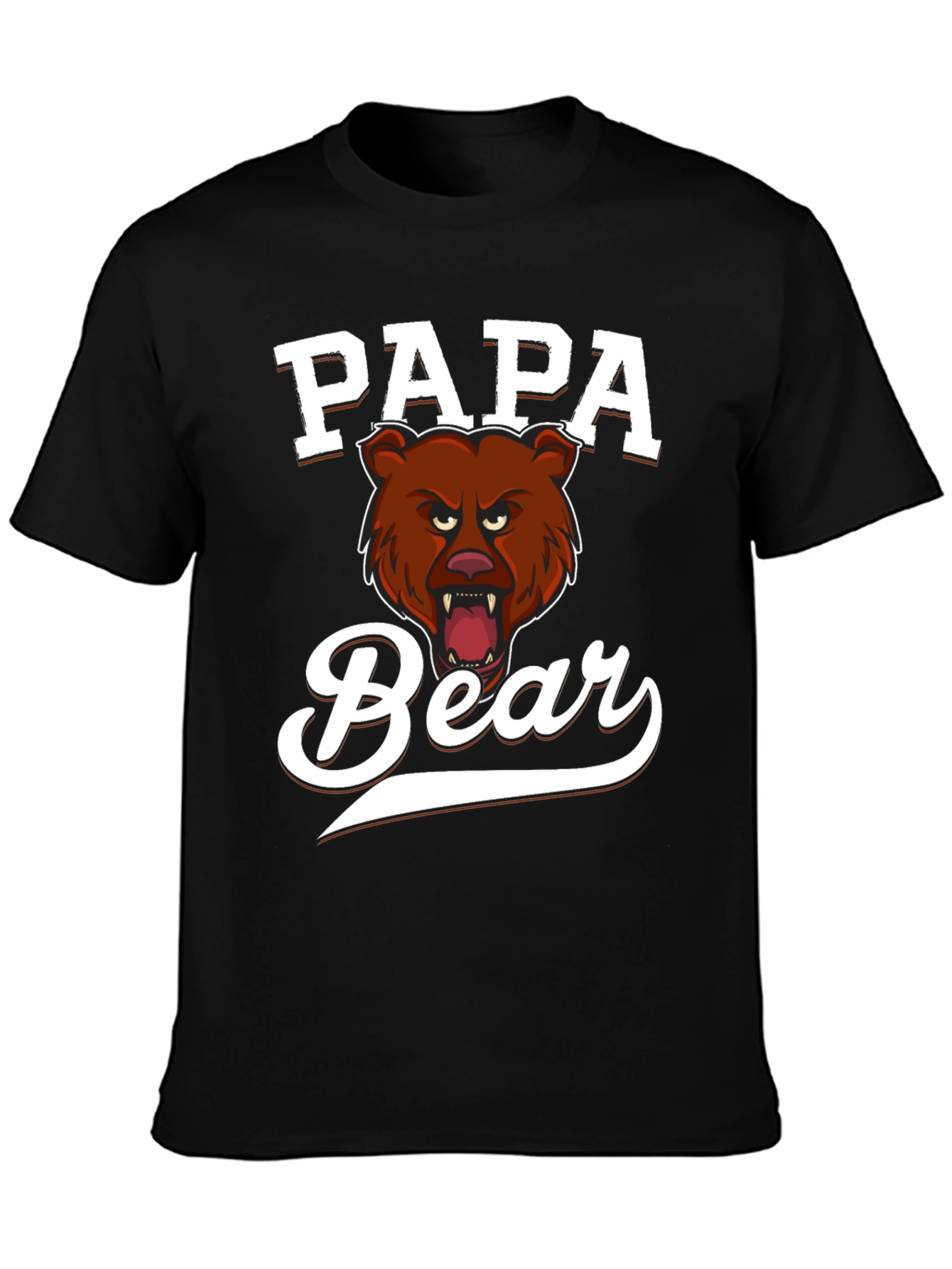 Papa Bear Graphic Tee - Fierce Fathers Day Shirt