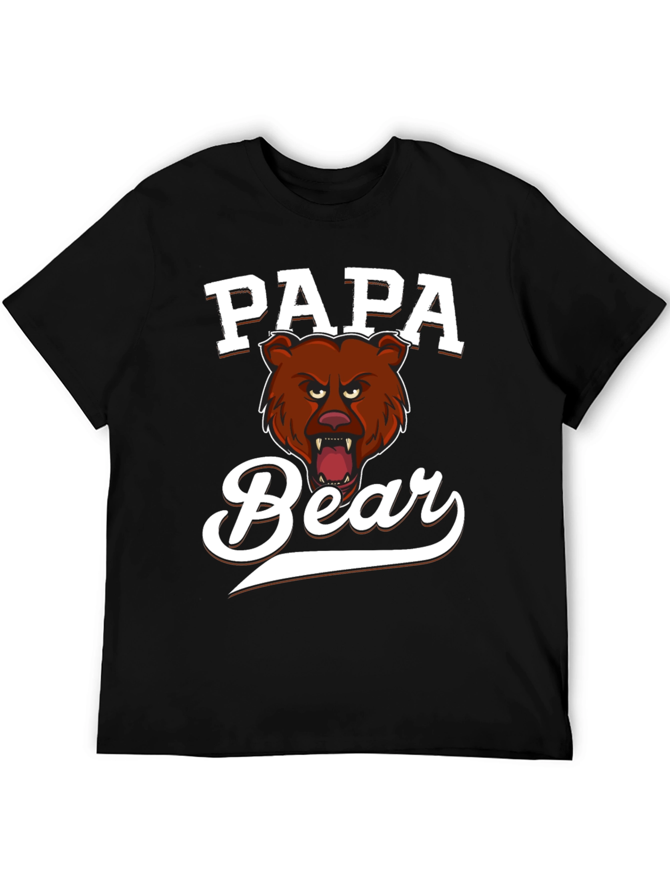 Papa Bear Graphic Tee - Fierce Fathers Day Shirt
