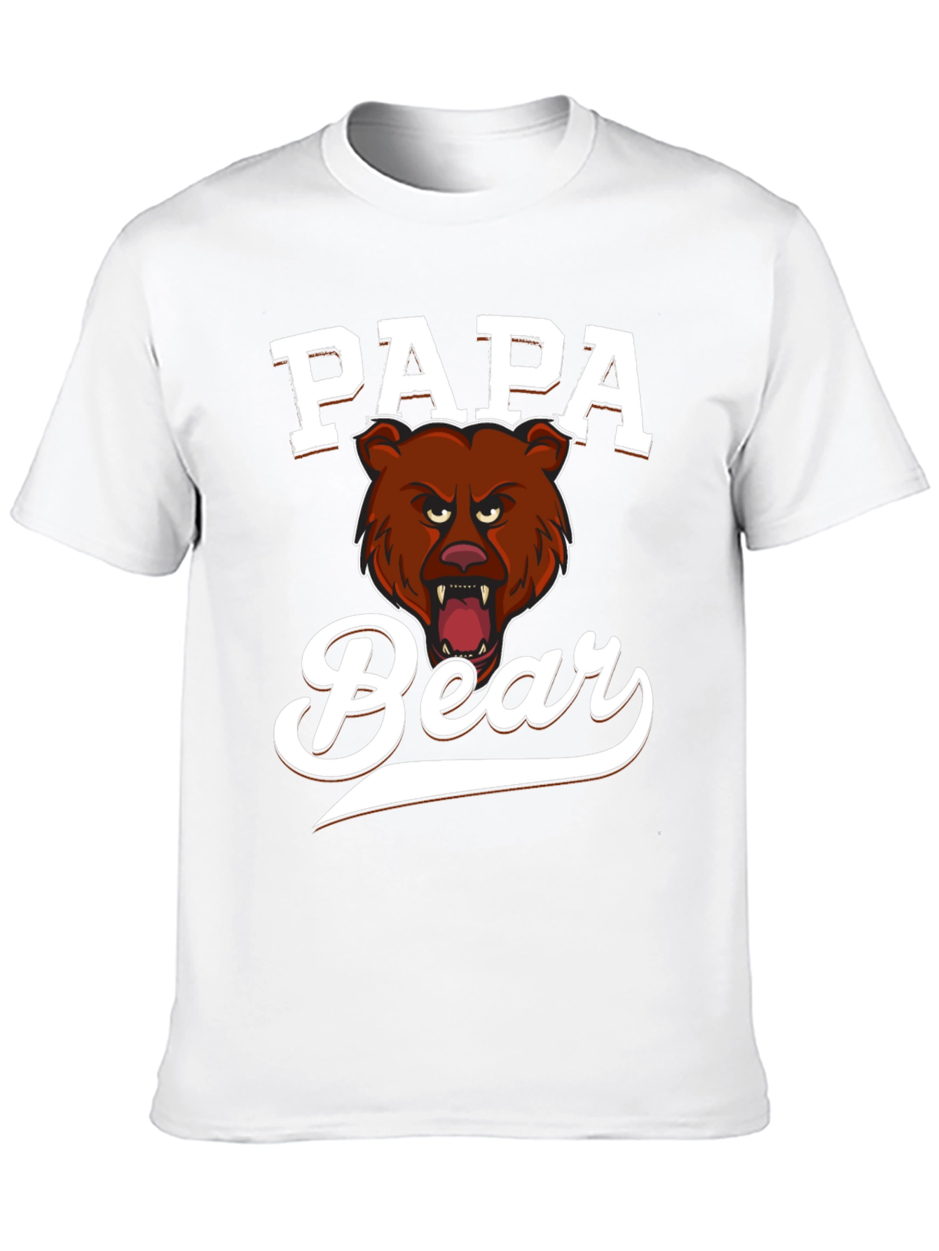 Papa Bear Graphic Tee - Fierce Fathers Day Shirt