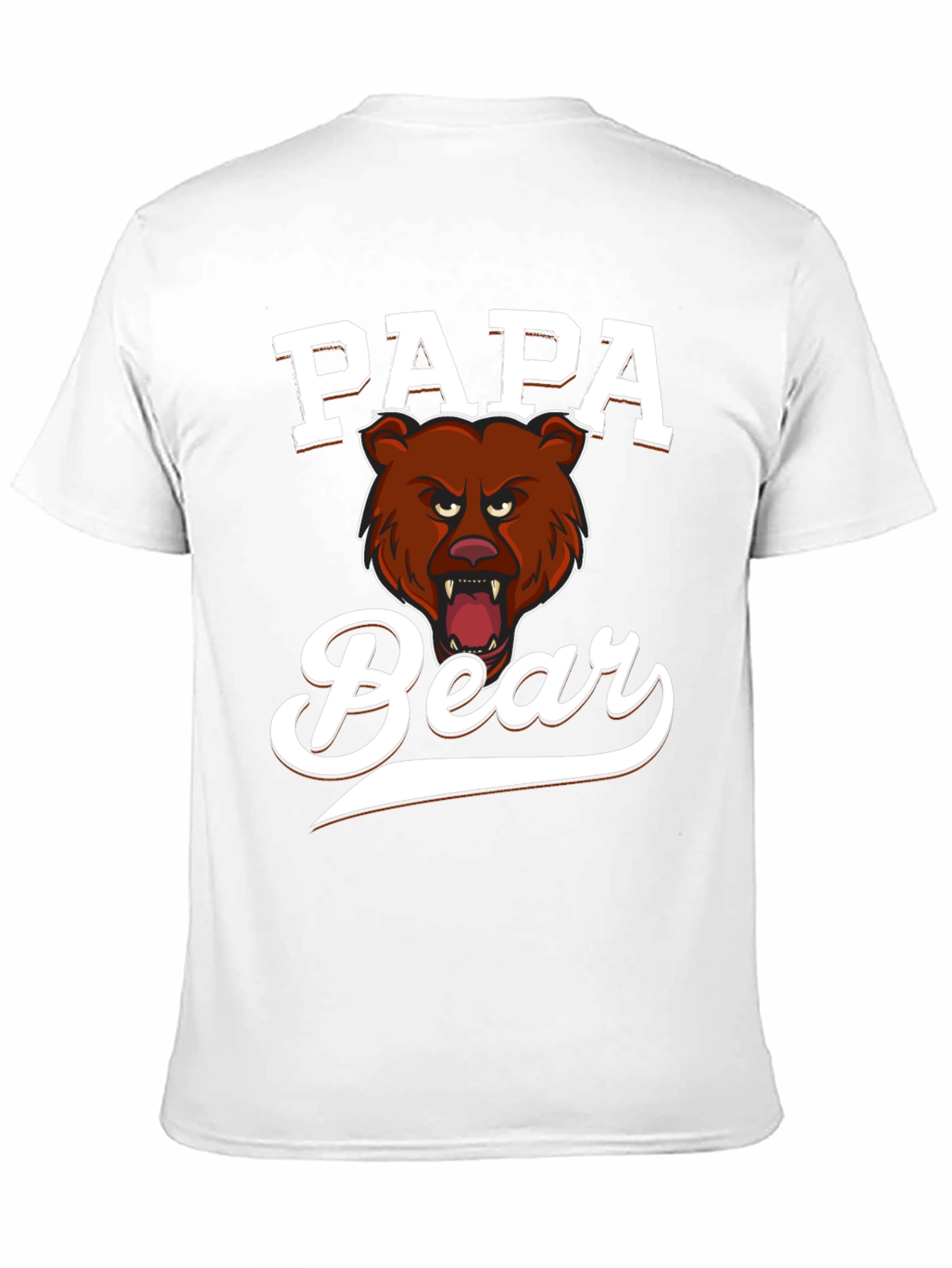 Papa Bear Graphic Tee - Fierce Fathers Day Shirt