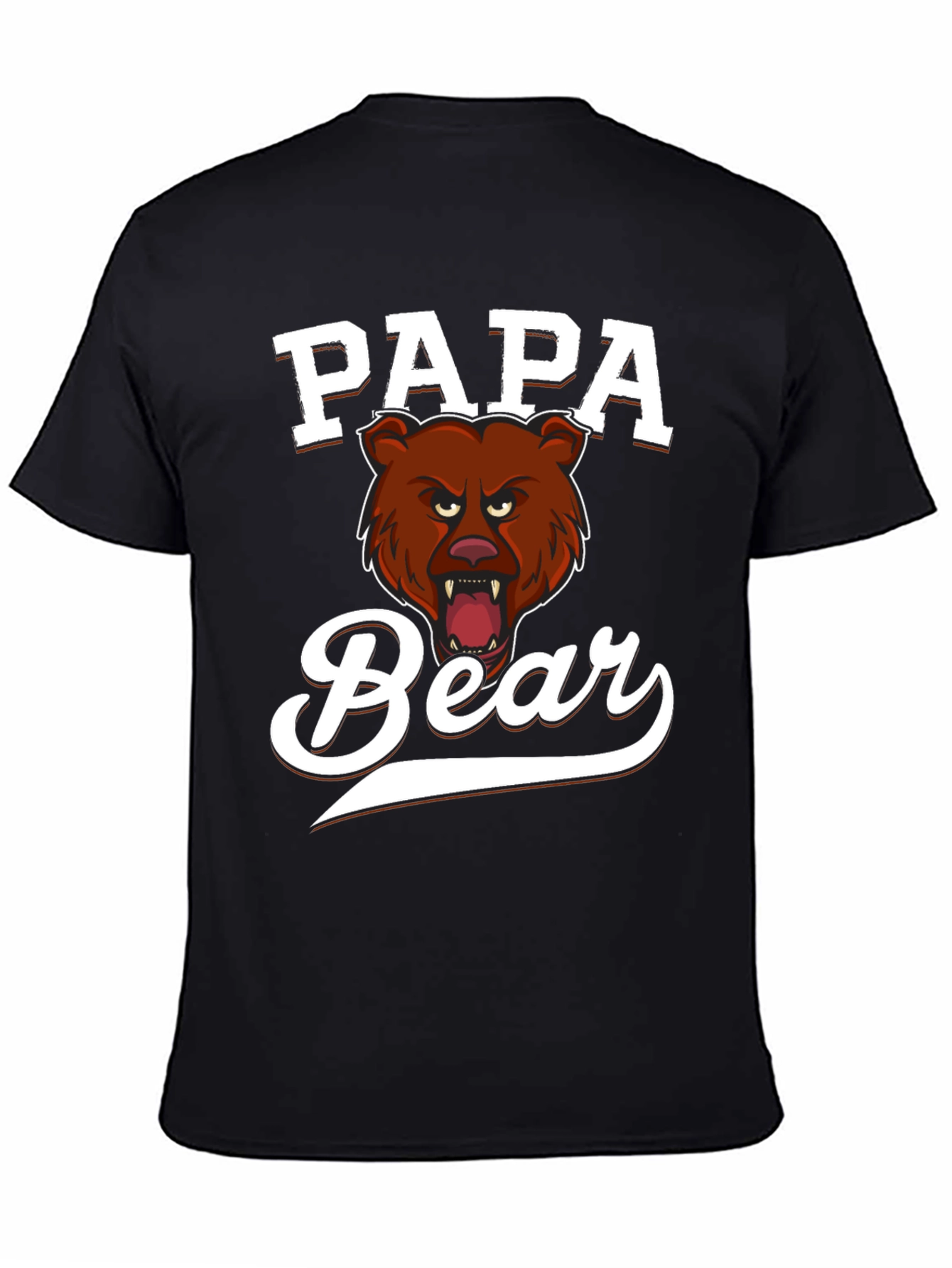 Papa Bear Graphic Tee - Fierce Fathers Day Shirt