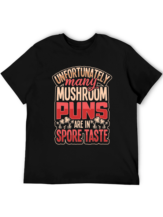 Mushroom Pun Graphic T-Shirt - Novelty Design
