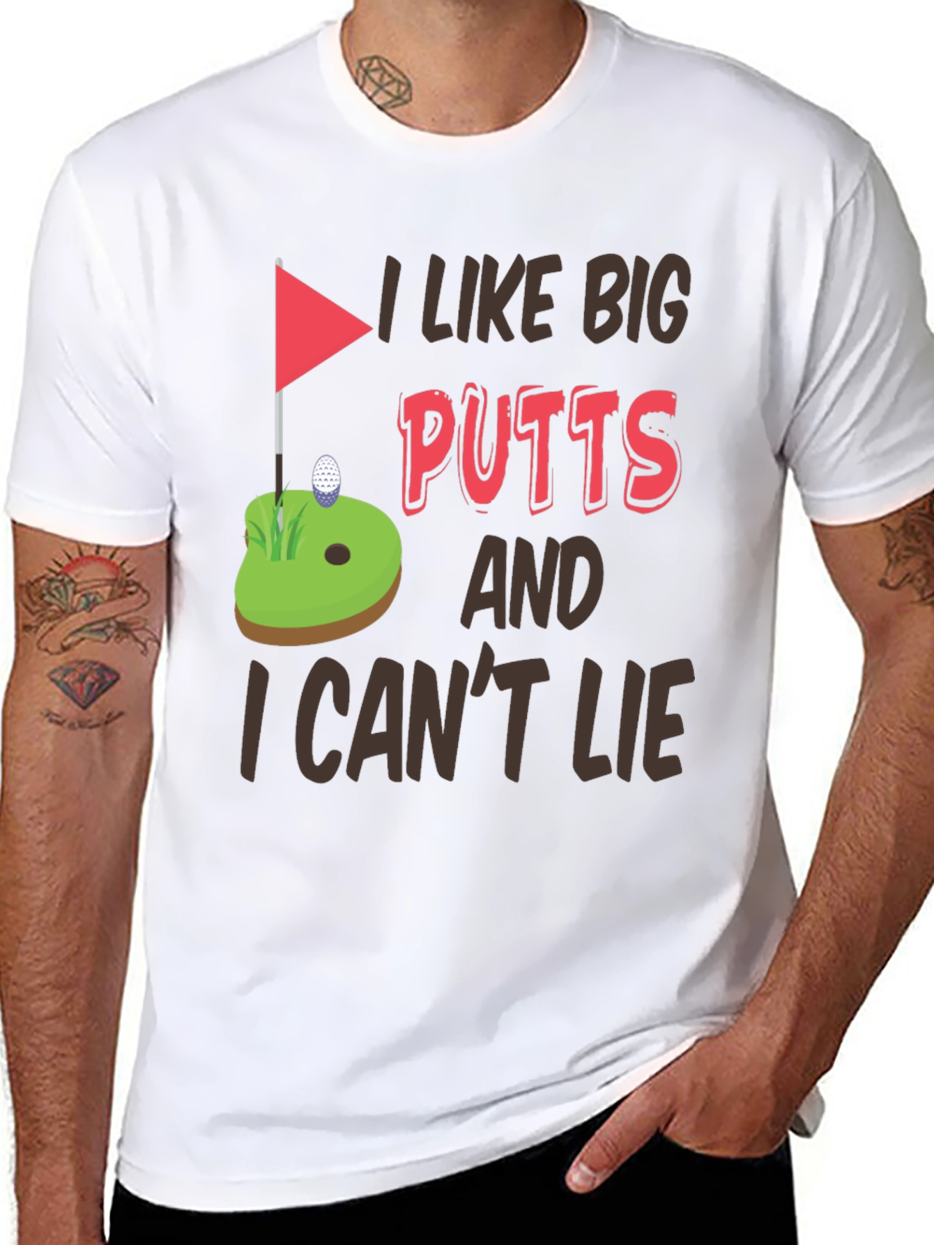 I Like Big Putts Funny Golf T-Shirt