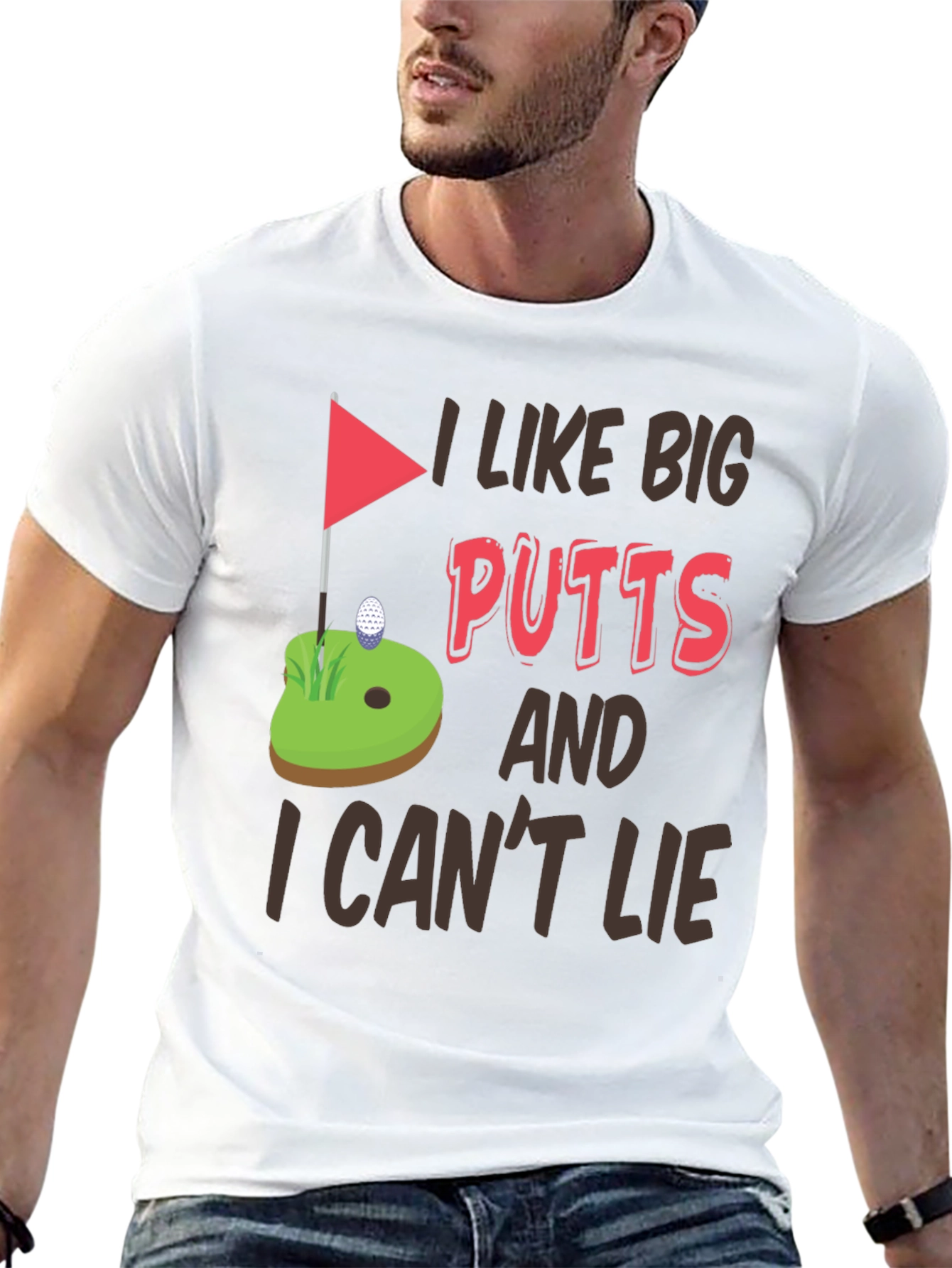 I Like Big Putts Funny Golf T-Shirt