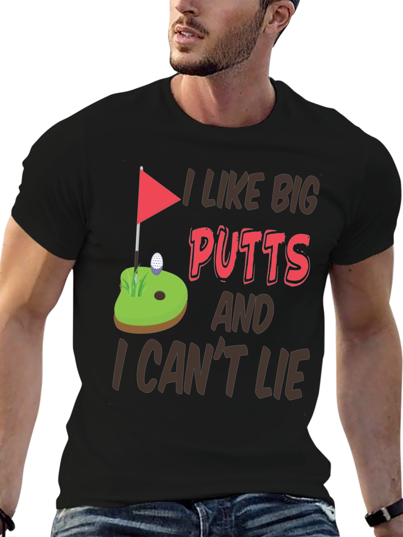 I Like Big Putts Funny Golf T-Shirt