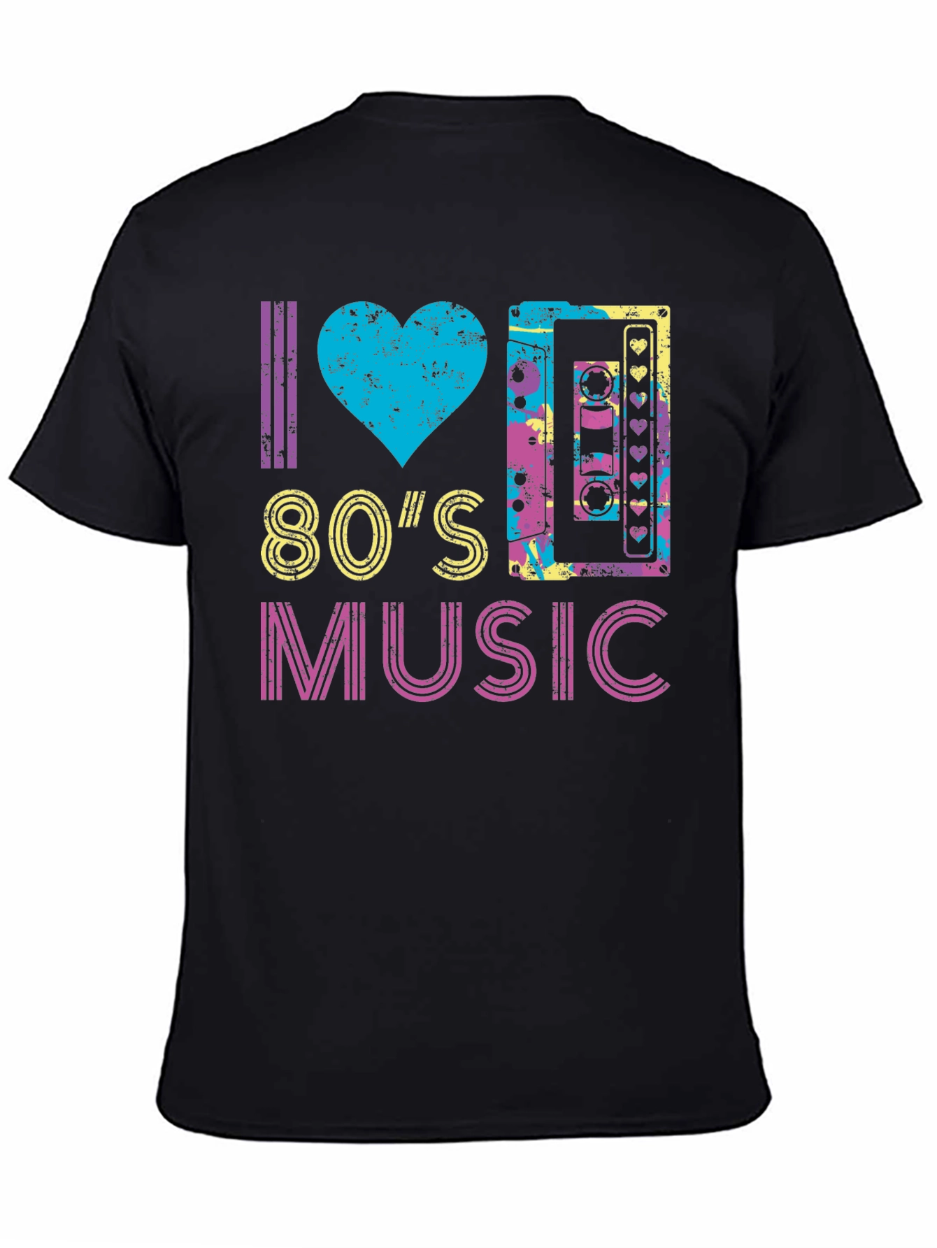 I Love 80s Music Graphic T-Shirt