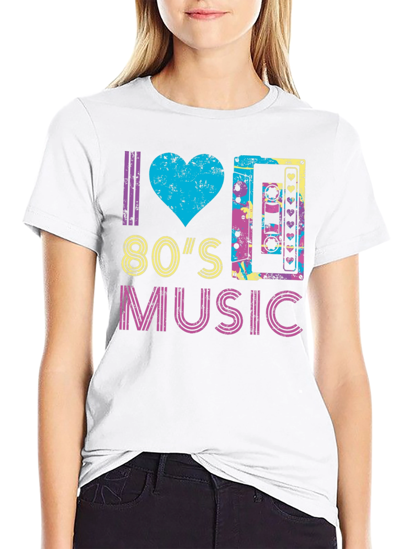 I Love 80s Music Graphic T-Shirt