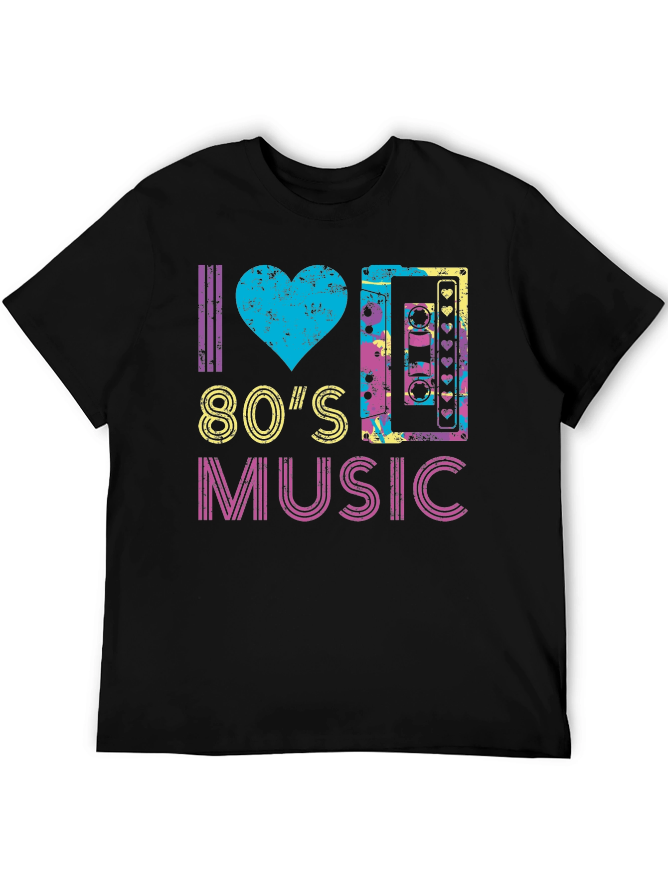 I Love 80s Music Graphic T-Shirt