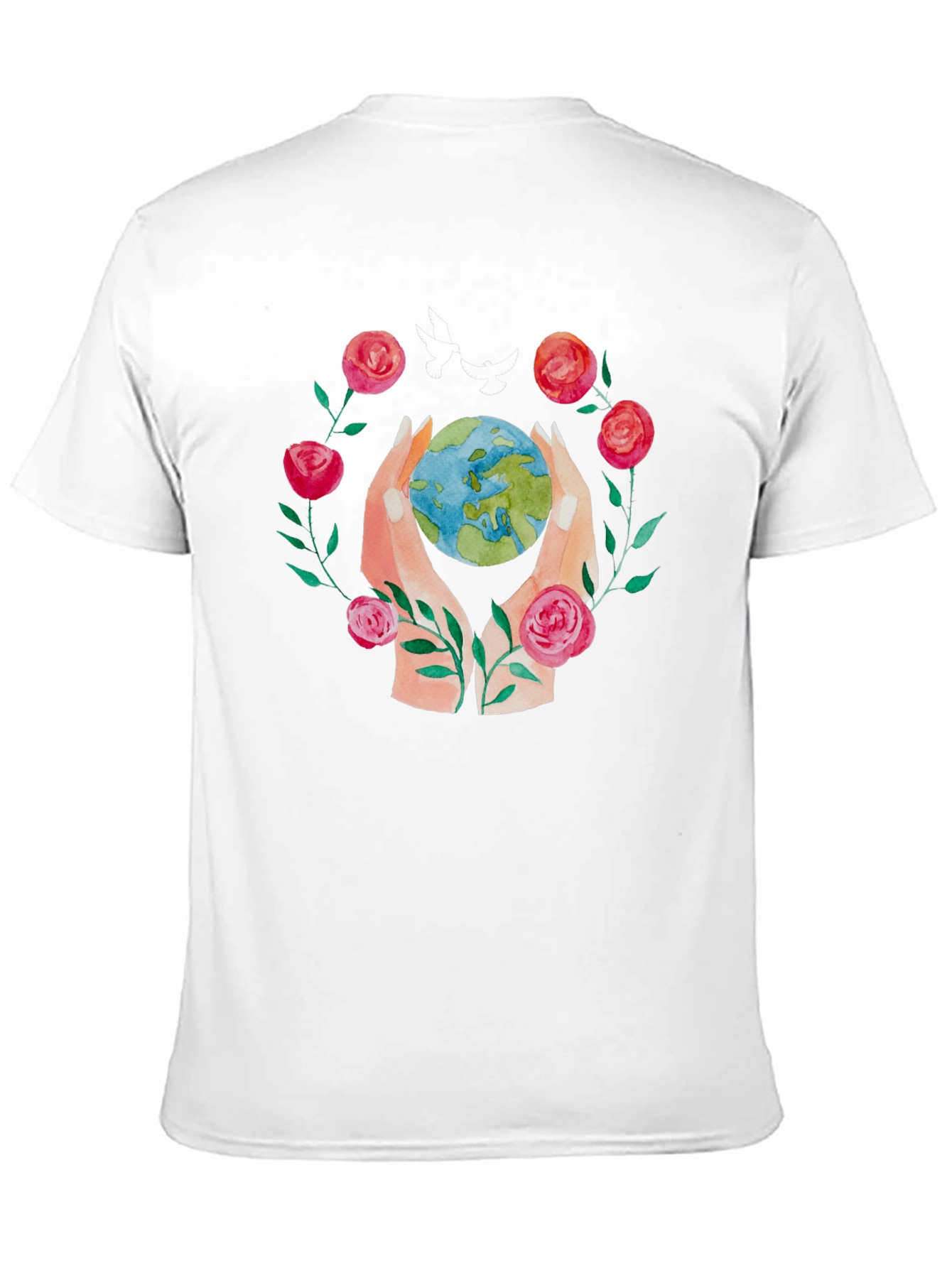 Earth in Bloom Graphic T-Shirt - Eco-Friendly Design