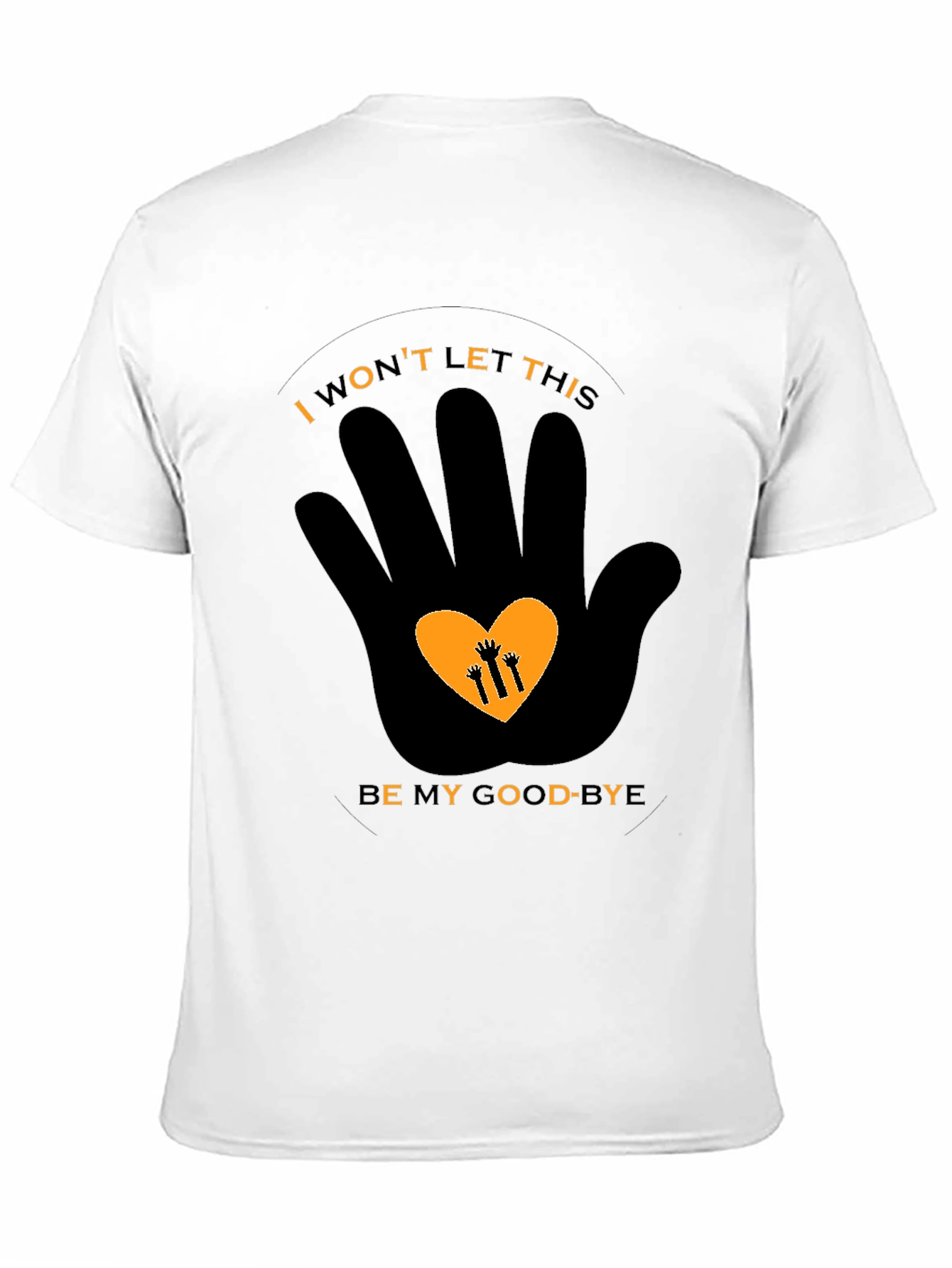 Meaningful Graphic Print Black T-Shirt