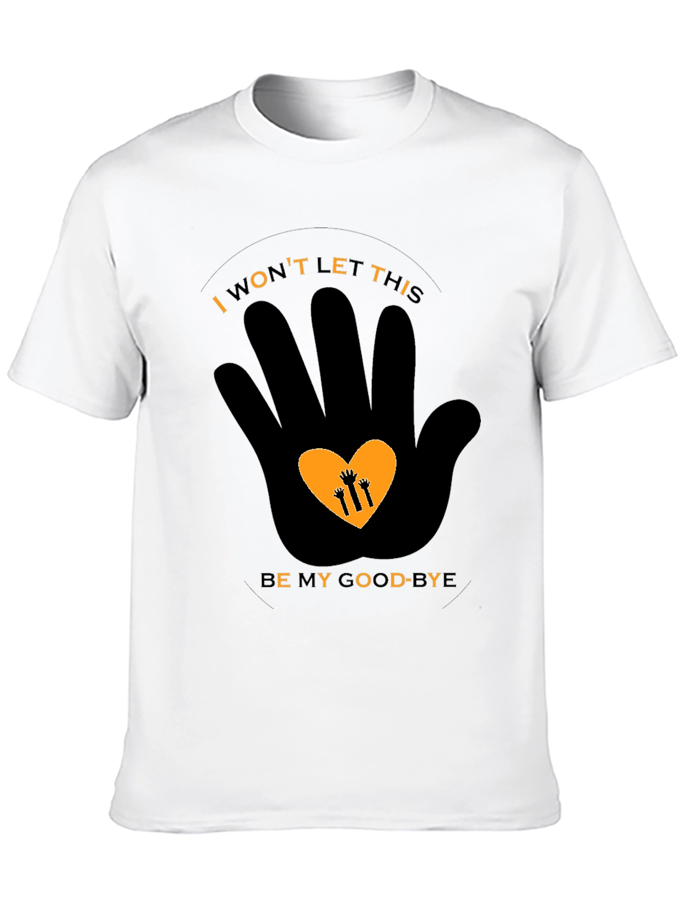 Meaningful Graphic Print Black T-Shirt