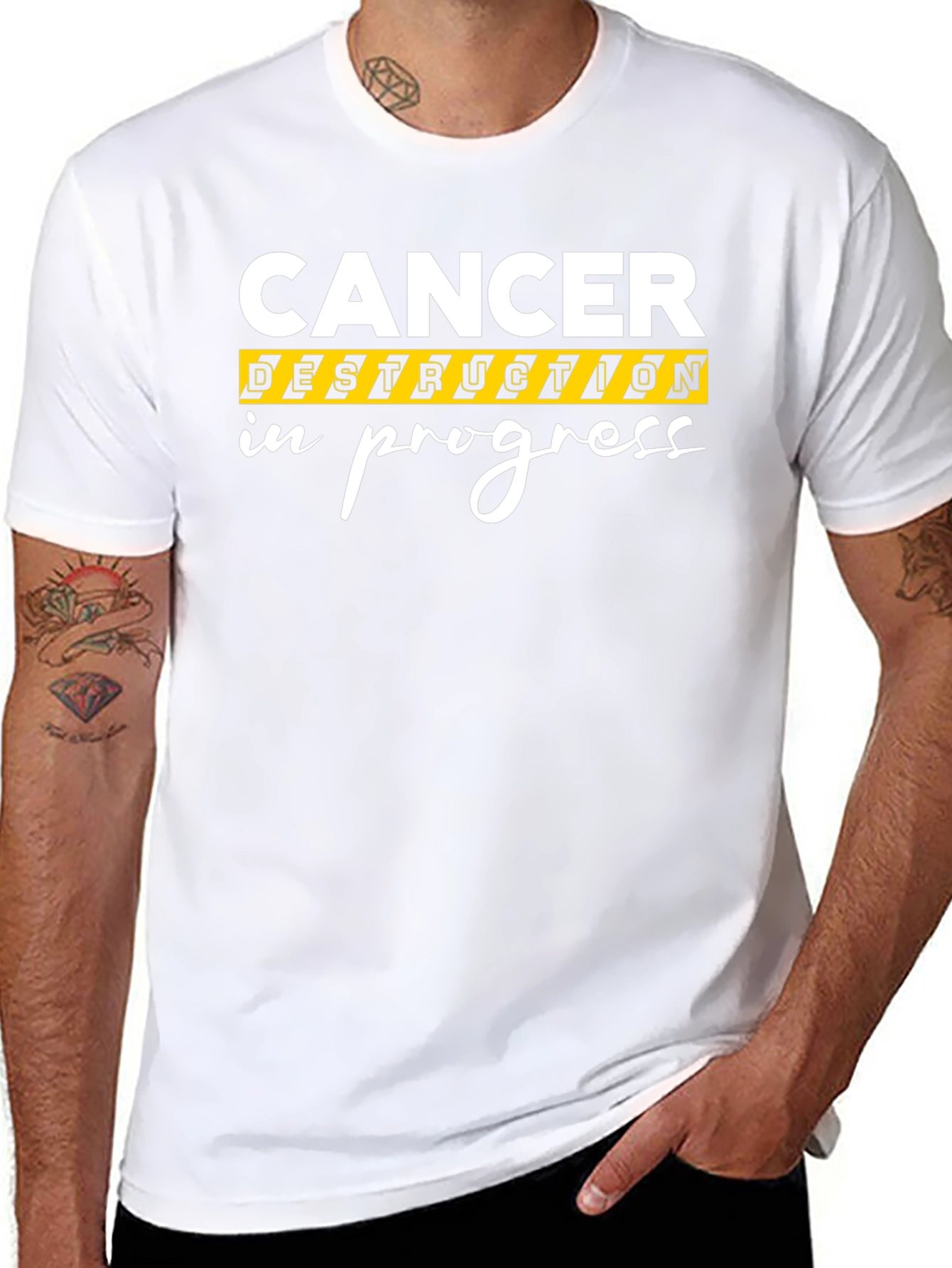 Cancer Destruction In Progress Graphic T-Shirt