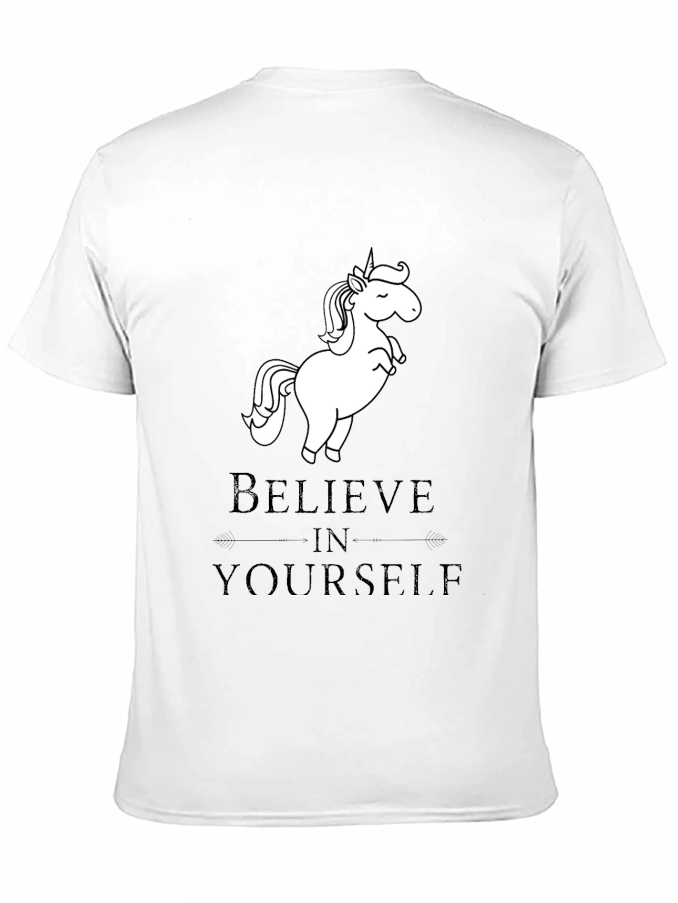 Believe In Yourself Unisex Black T-Shirt
